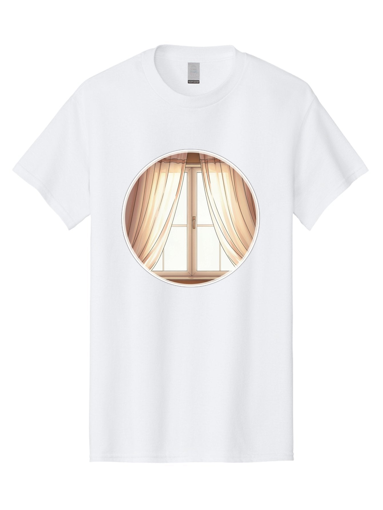 Window-With-Curtains Men'S Graphic Tee, 100% Cotton, Comfortable Casual Summer Wear, Machine Washable, Vintage Camera, Old Camera, Antique Camera, Black Camera, Classic Photography, Photography Equipment, Nostalgic Device, Film Camera, Baf667