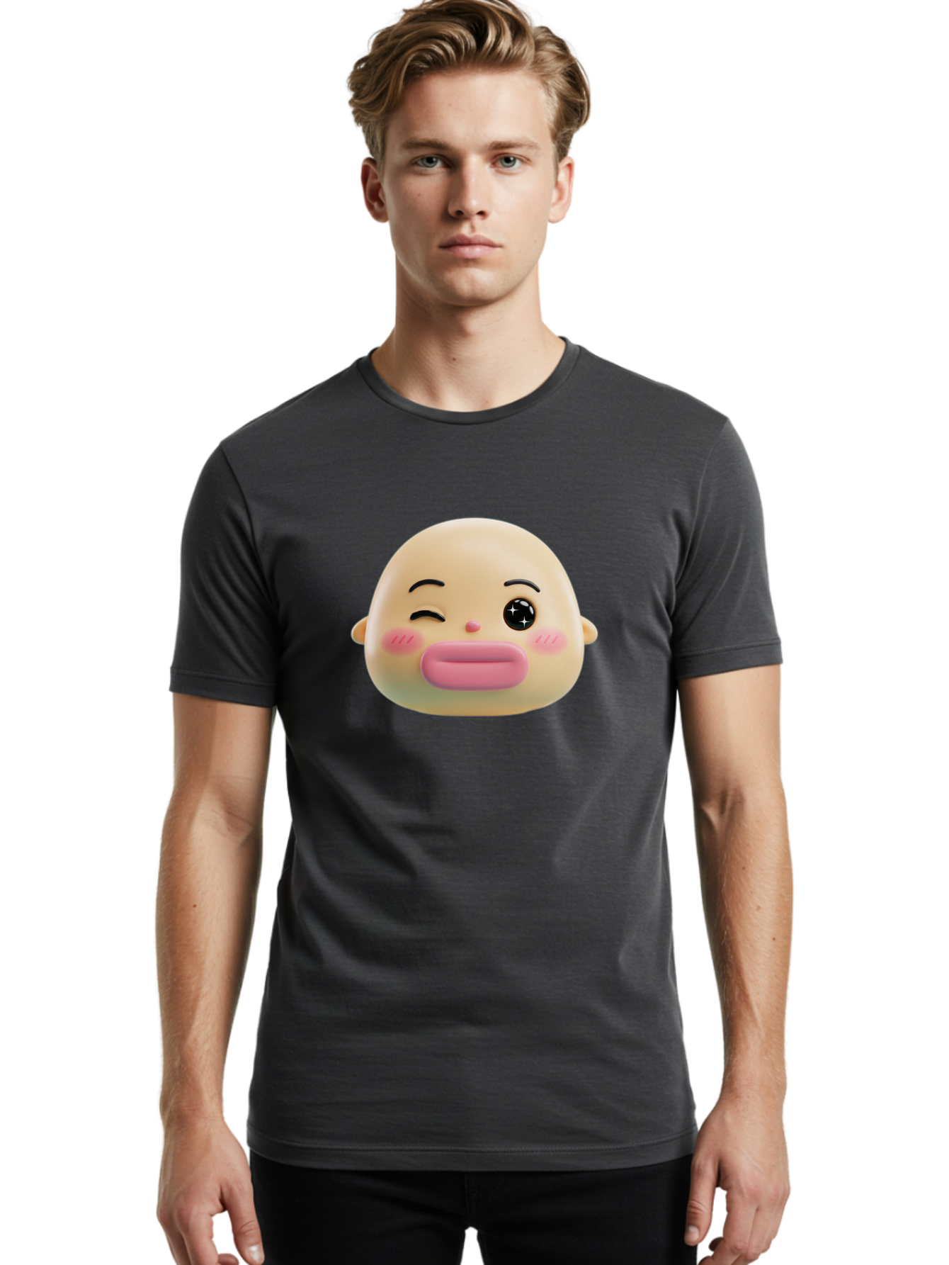 Winking-Baby-Face Men'S Graphic Tee, 100% Cotton, Comfortable Casual Summer Wear, Machine Washable, Vintage Camera, Old Camera, Antique Camera, Black Camera, Classic Photography, Photography Equipment, Nostalgic Device, Film Camera, Camera Art Baf668 4