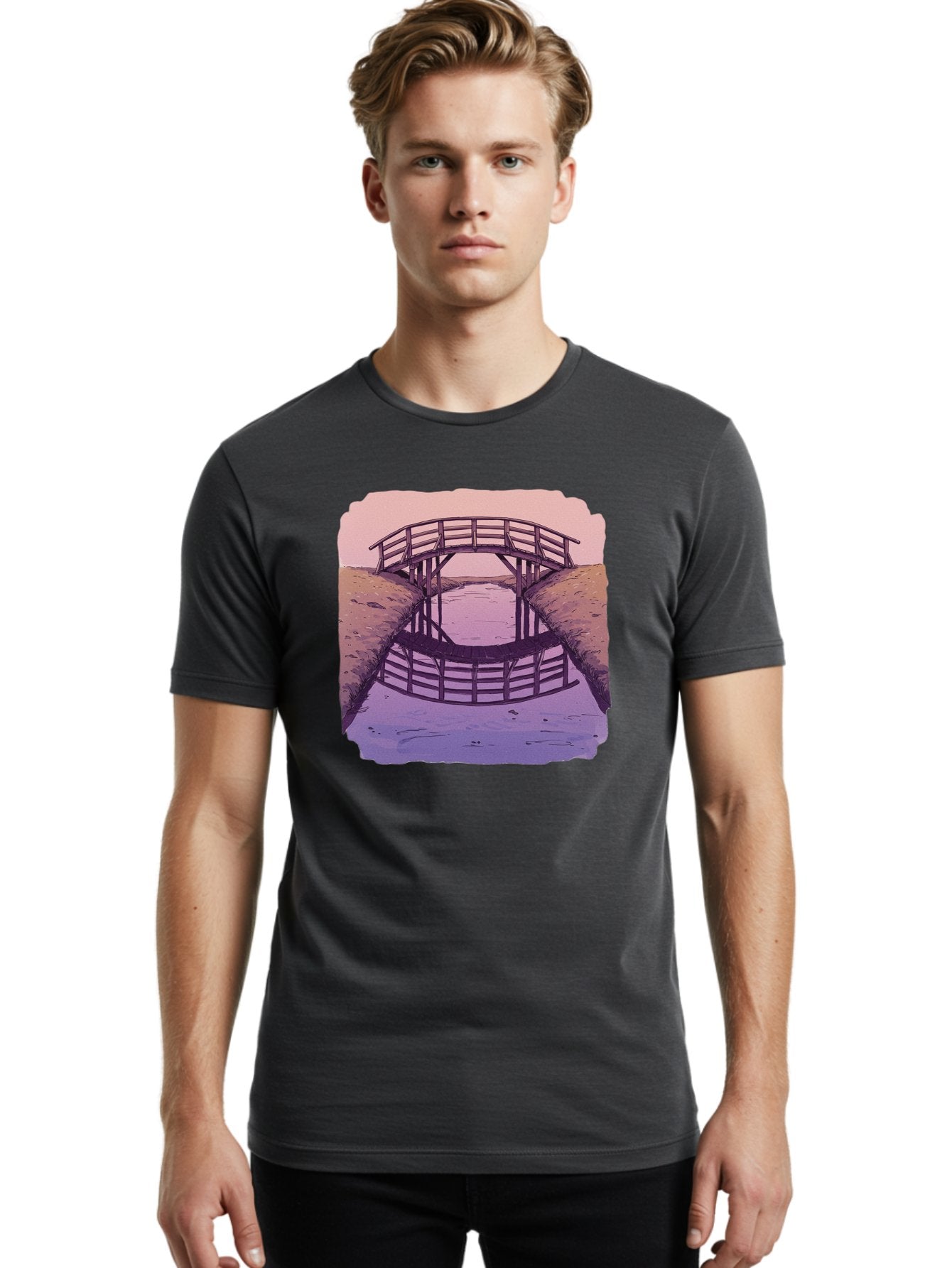 Wooden-Bridge Men'S Graphic Tee, 100% Cotton, Comfortable Casual Summer Wear, Machine Washable, Vintage Camera, Old Camera, Antique Camera, Black Camera, Classic Photography, Photography Equipment, Nostalgic Device, Film Camera, Camera Art Baf672 22