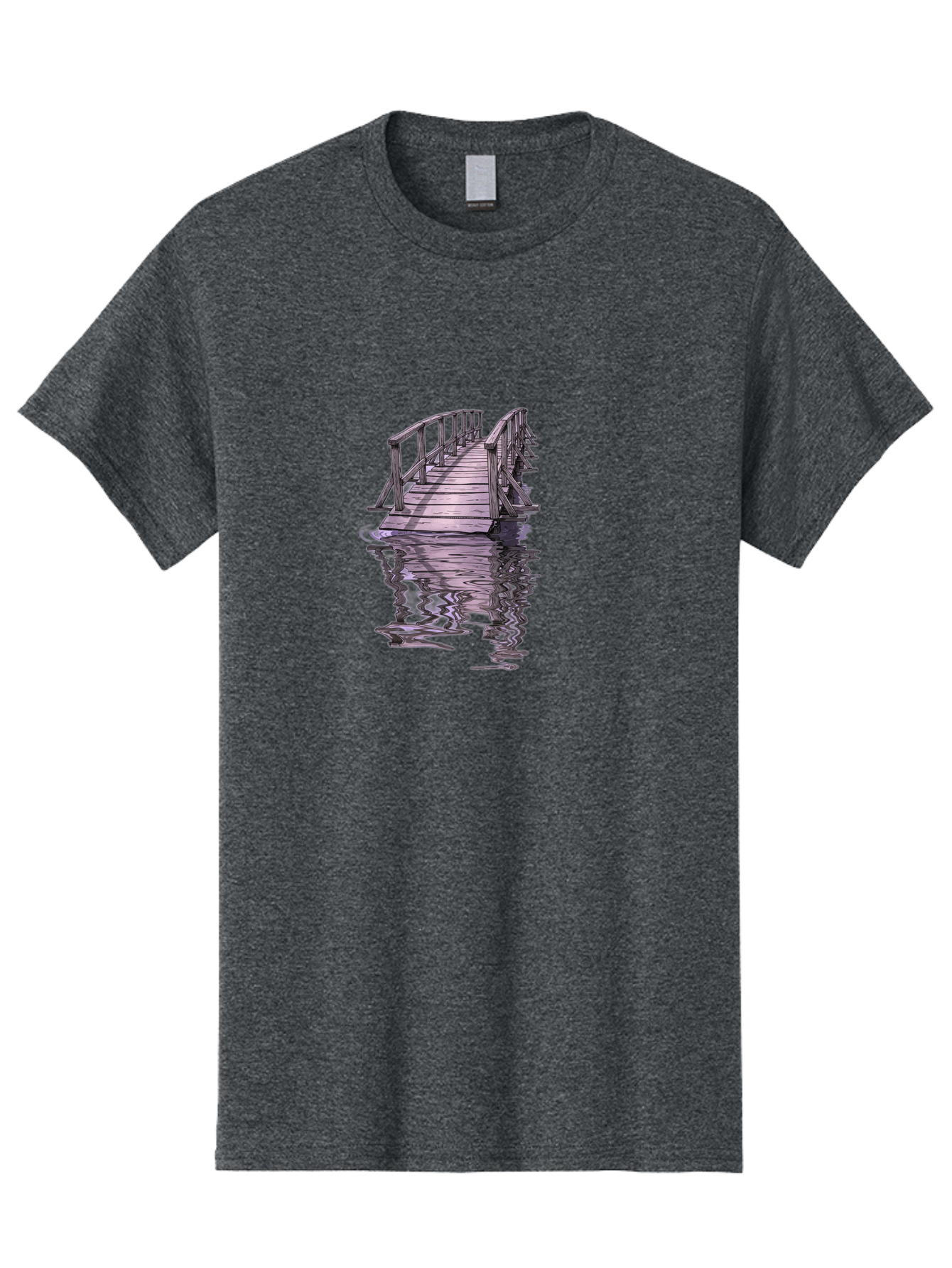 Wooden-Dock-Reflection Men'S Graphic Tee, 100% Cotton, Comfortable Casual Summer Wear, Machine Washable, Vintage Camera, Old Camera, Antique Camera, Black Camera, Classic Photography, Photography Equipment, Nostalgic Device, Film Camera, Baf673 5