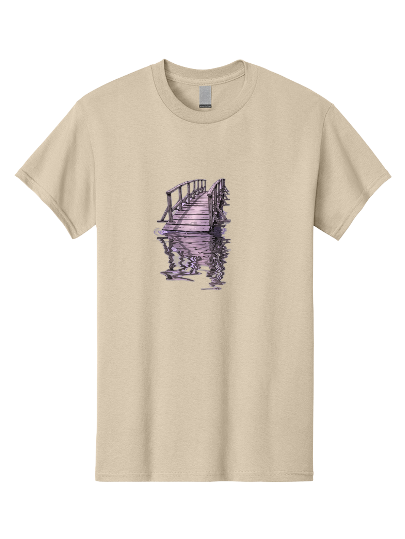 Wooden-Dock-Reflection Men'S Graphic Tee, 100% Cotton, Comfortable Casual Summer Wear, Machine Washable, Vintage Camera, Old Camera, Antique Camera, Black Camera, Classic Photography, Photography Equipment, Nostalgic Device, Film Camera, Baf673 23