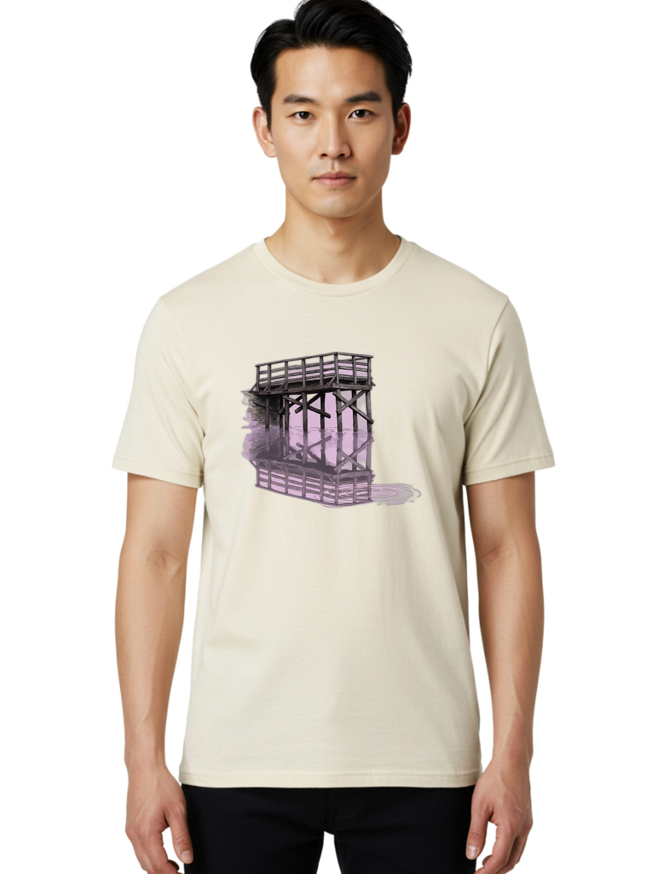 Wooden-Structure Men'S Graphic Tee, 100% Cotton, Comfortable Casual Summer Wear, Machine Washable, Vintage Camera, Old Camera, Antique Camera, Black Camera, Classic Photography, Photography Equipment, Nostalgic Device, Film Camera, Camera Art Baf674 24