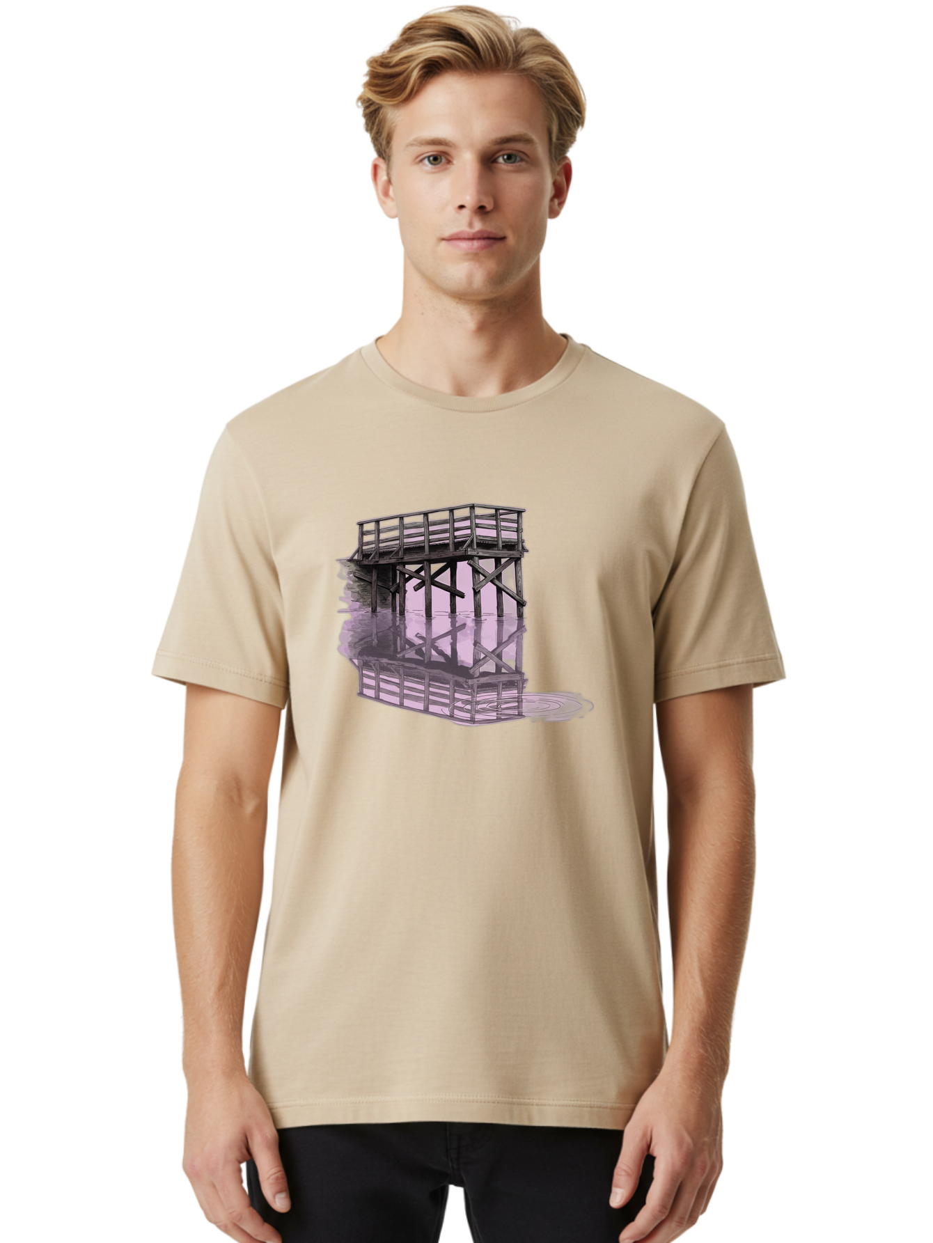Wooden-Structure Men'S Graphic Tee, 100% Cotton, Comfortable Casual Summer Wear, Machine Washable, Vintage Camera, Old Camera, Antique Camera, Black Camera, Classic Photography, Photography Equipment, Nostalgic Device, Film Camera, Camera Art Baf674 12