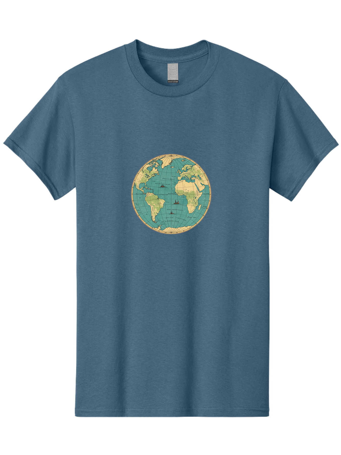 World-Map-Globe Men'S Graphic Tee, 100% Cotton, Comfortable Casual Summer Wear, Machine Washable, Vintage Camera, Old Camera, Antique Camera, Black Camera, Classic Photography, Photography Equipment, Nostalgic Device, Film Camera, Camera Art Baf675 29