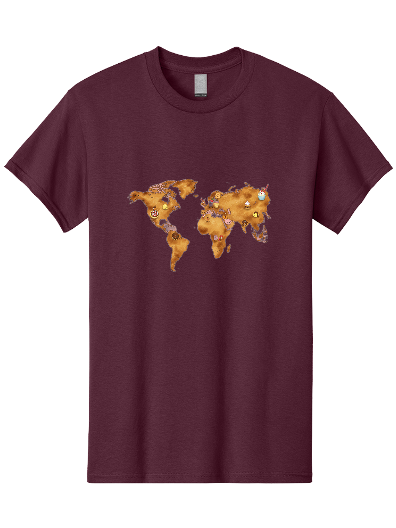 World-Map-With-Cupcakes Men'S Graphic Tee, 100% Cotton, Comfortable Casual Summer Wear, Machine Washable, Vintage Camera, Old Camera, Antique Camera, Black Camera, Classic Photography, Photography Equipment, Nostalgic Device, Film Camera, Baf676 21