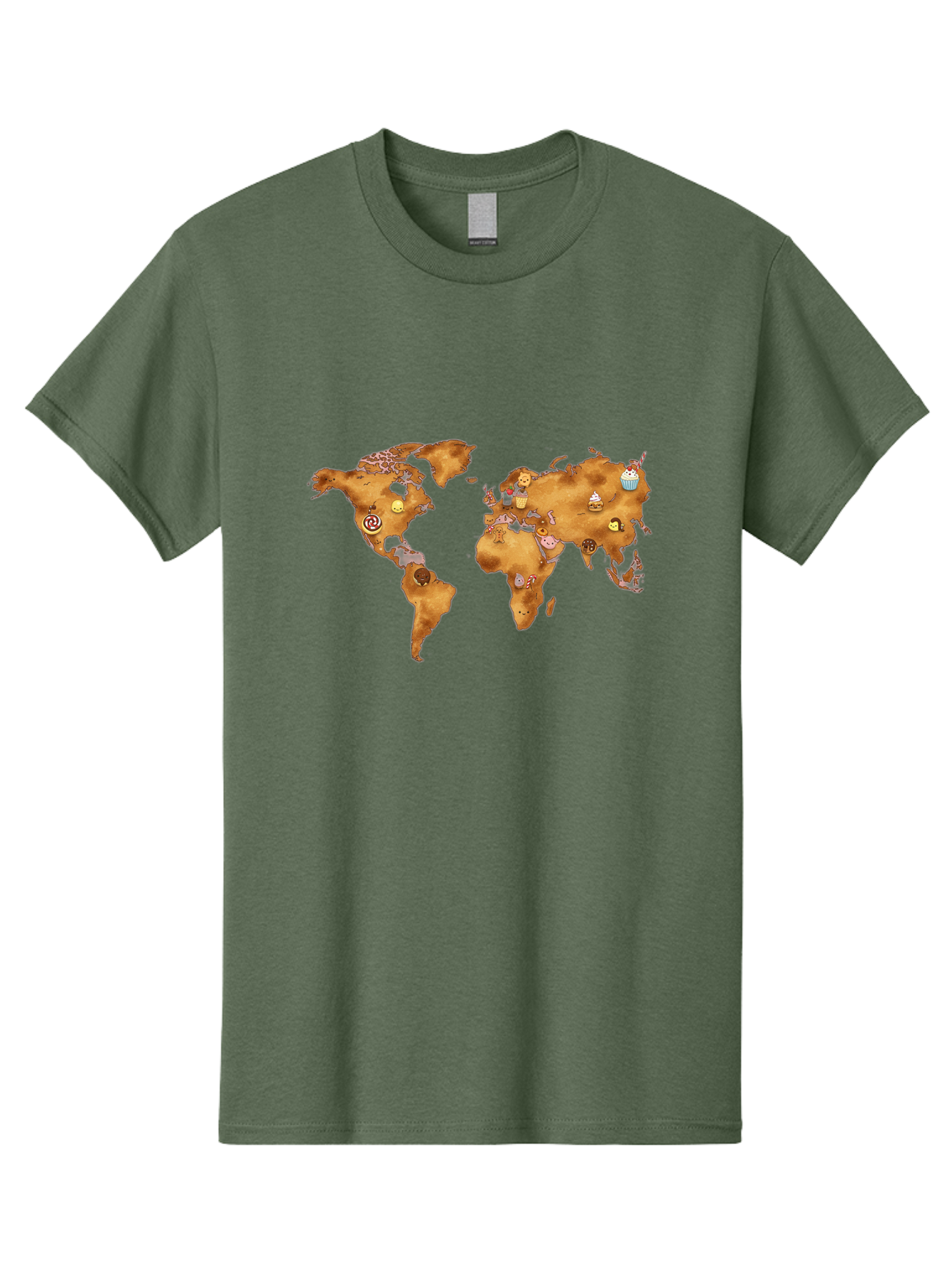 World-Map-With-Cupcakes Men'S Graphic Tee, 100% Cotton, Comfortable Casual Summer Wear, Machine Washable, Vintage Camera, Old Camera, Antique Camera, Black Camera, Classic Photography, Photography Equipment, Nostalgic Device, Film Camera, Baf676 27