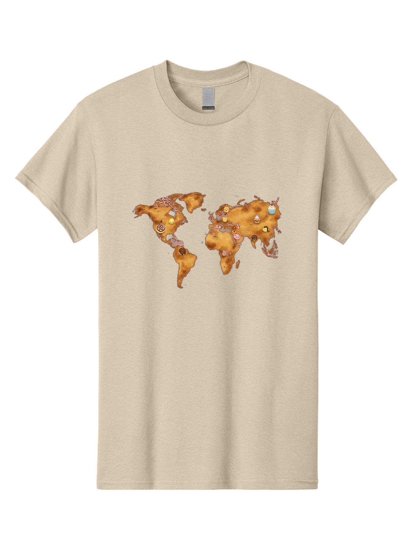 World-Map-With-Cupcakes Men'S Graphic Tee, 100% Cotton, Comfortable Casual Summer Wear, Machine Washable, Vintage Camera, Old Camera, Antique Camera, Black Camera, Classic Photography, Photography Equipment, Nostalgic Device, Film Camera, Baf676 7