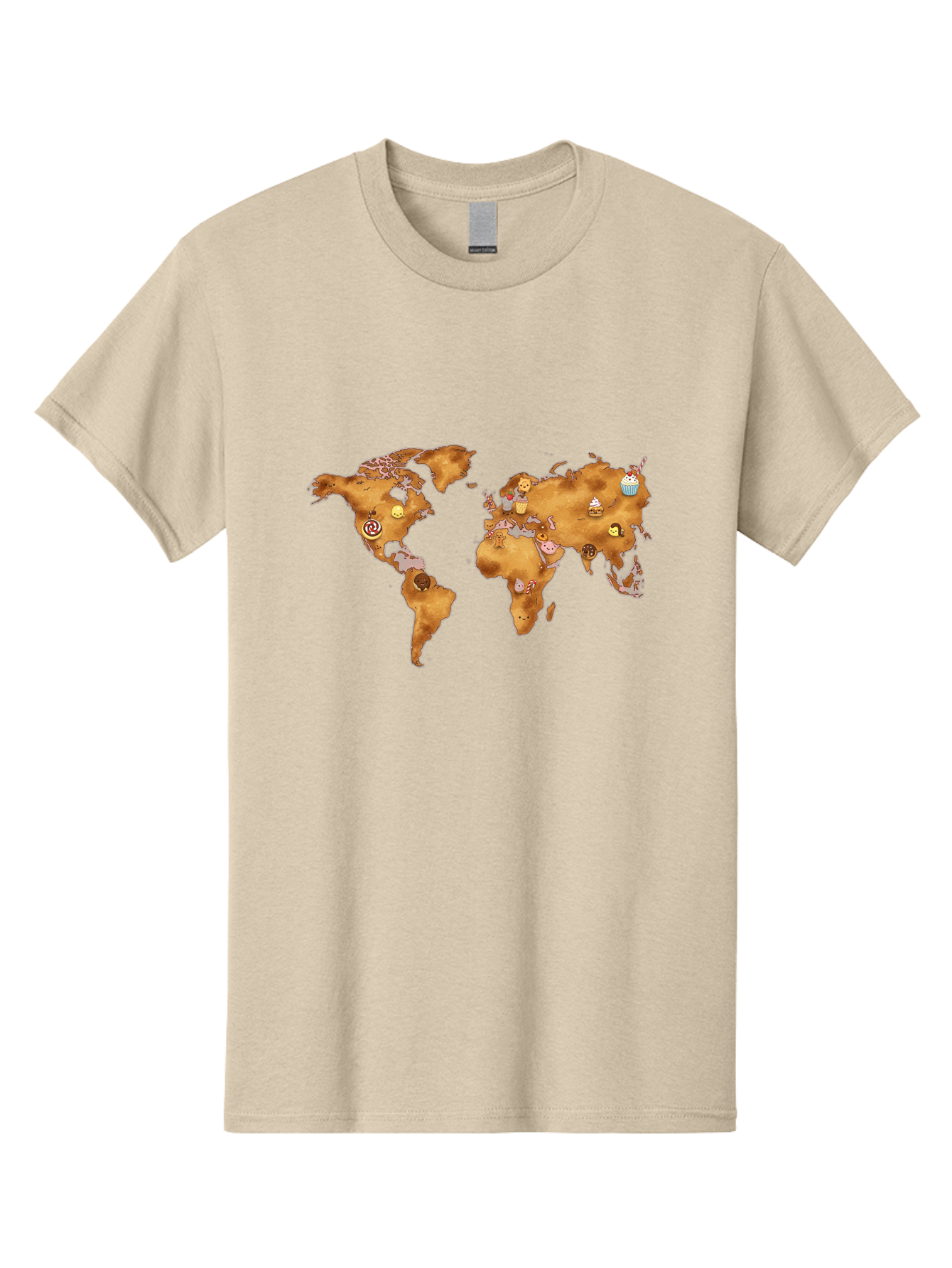 World-Map-With-Cupcakes Men'S Graphic Tee, 100% Cotton, Comfortable Casual Summer Wear, Machine Washable, Vintage Camera, Old Camera, Antique Camera, Black Camera, Classic Photography, Photography Equipment, Nostalgic Device, Film Camera, Baf676 25