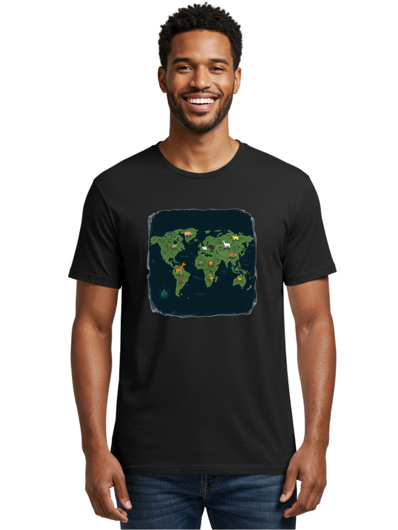World-Map Men'S Graphic Tee, 100% Cotton, Comfortable Casual Summer Wear, Machine Washable, Vintage Camera, Old Camera, Antique Camera, Black Camera, Classic Photography, Photography Equipment, Nostalgic Device, Film Camera, Camera Art Baf677 16