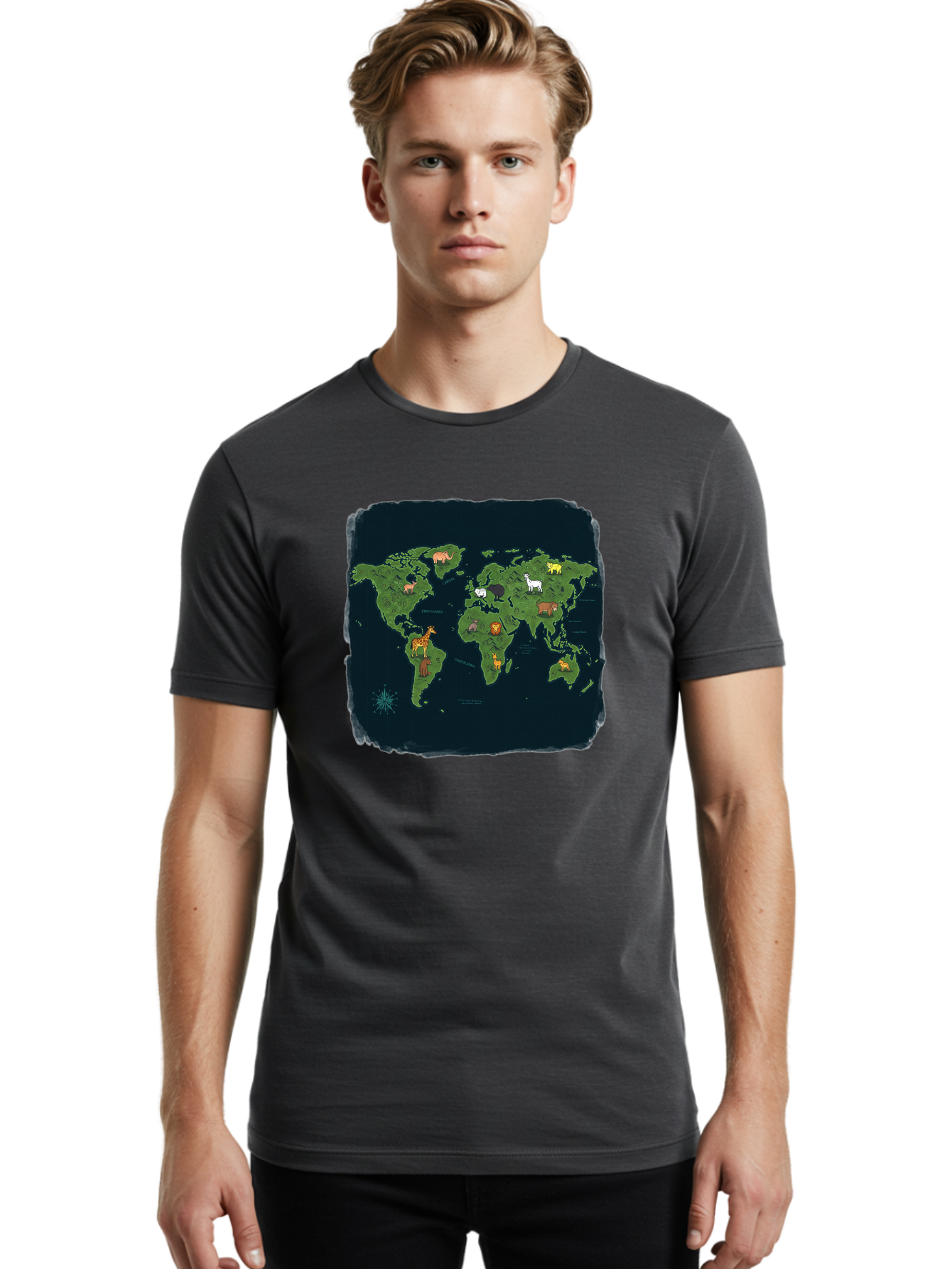 World-Map Men'S Graphic Tee, 100% Cotton, Comfortable Casual Summer Wear, Machine Washable, Vintage Camera, Old Camera, Antique Camera, Black Camera, Classic Photography, Photography Equipment, Nostalgic Device, Film Camera, Camera Art Baf677 18