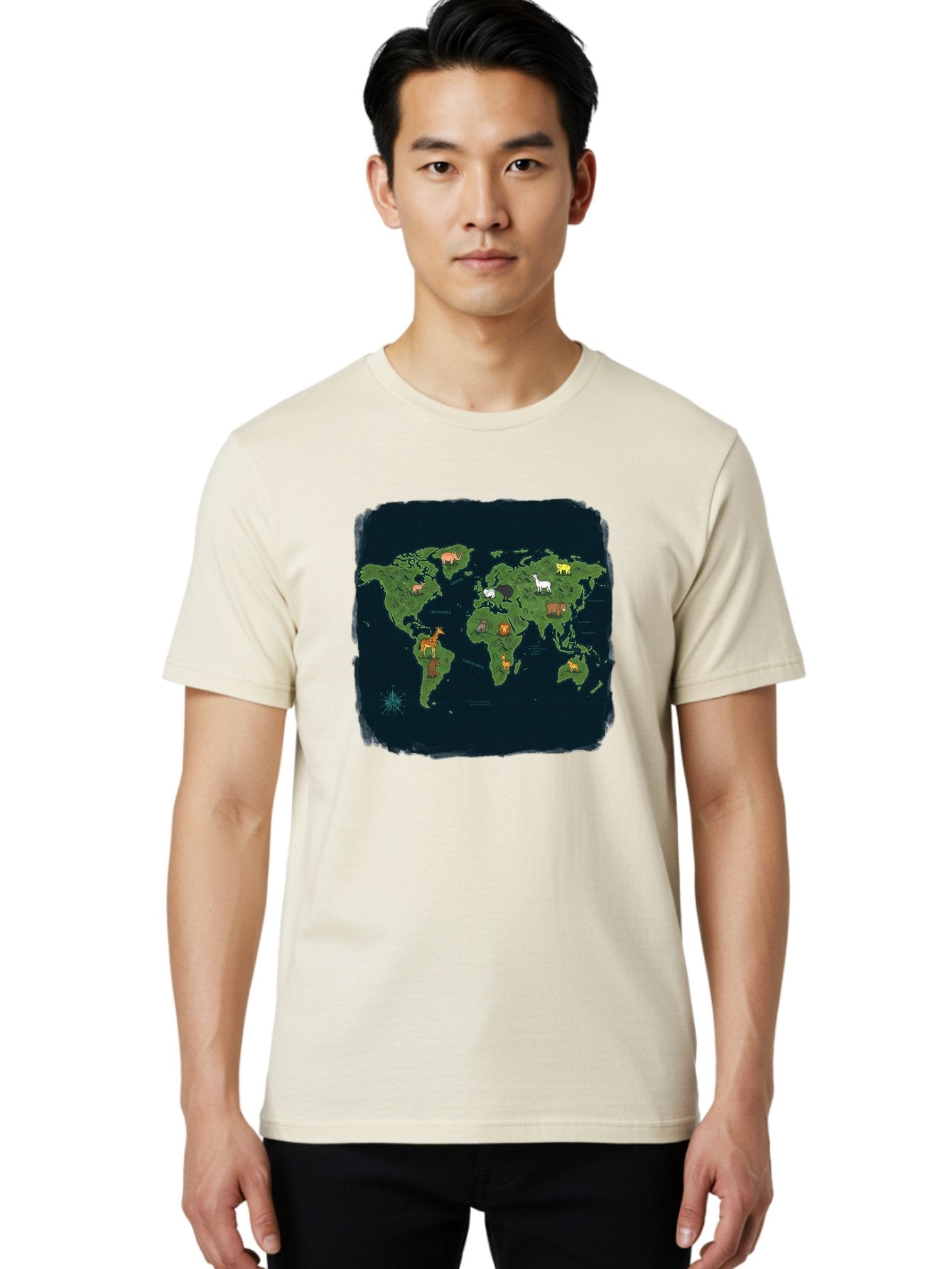 World-Map Men'S Graphic Tee, 100% Cotton, Comfortable Casual Summer Wear, Machine Washable, Vintage Camera, Old Camera, Antique Camera, Black Camera, Classic Photography, Photography Equipment, Nostalgic Device, Film Camera, Camera Art Baf677 17