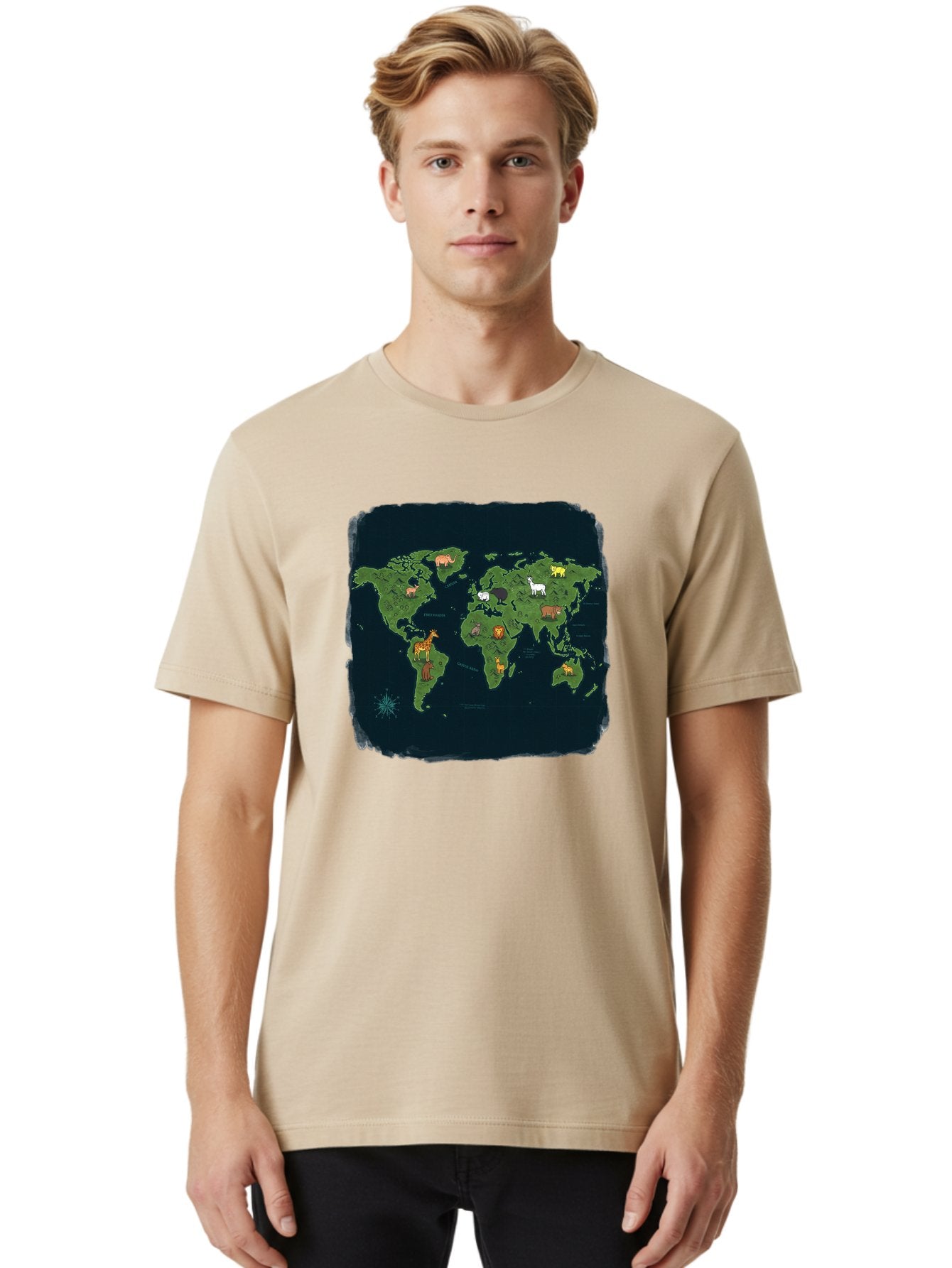 World-Map Men'S Graphic Tee, 100% Cotton, Comfortable Casual Summer Wear, Machine Washable, Vintage Camera, Old Camera, Antique Camera, Black Camera, Classic Photography, Photography Equipment, Nostalgic Device, Film Camera, Camera Art Baf677 29
