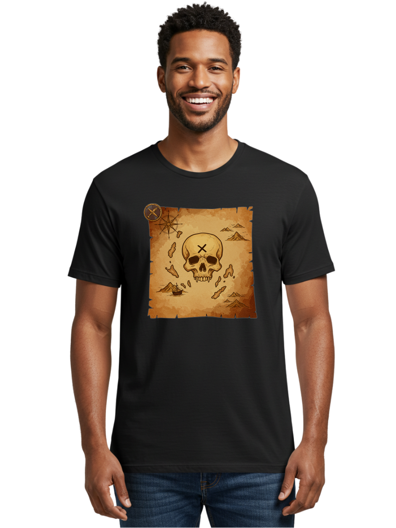 X-Marks-The-Spot Men'S Graphic Tee, 100% Cotton, Comfortable Casual Summer Wear, Machine Washable, Vintage Camera, Old Camera, Antique Camera, Black Camera, Classic Photography, Photography Equipment, Nostalgic Device, Film Camera, Camera Art Baf678