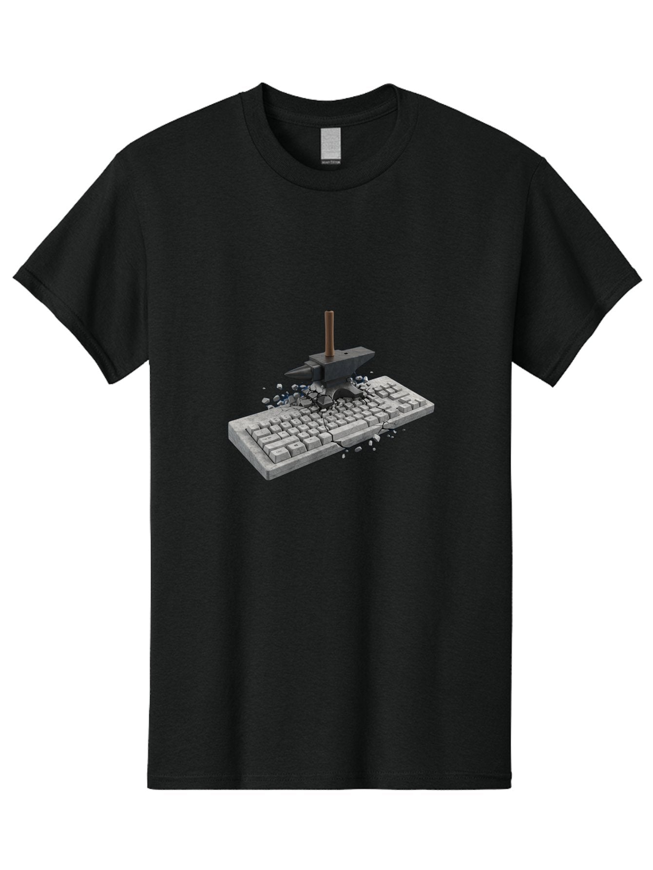 Anvil-Breaking-Keyboard Men'S Graphic Tee, 100% Cotton, Comfortable Casual Summer Wear, Machine Washable, Vintage Camera, Old Camera, Antique Camera, Black Camera, Classic Photography, Photography Equipment, Nostalgic Device, Film Camera, Baf685
