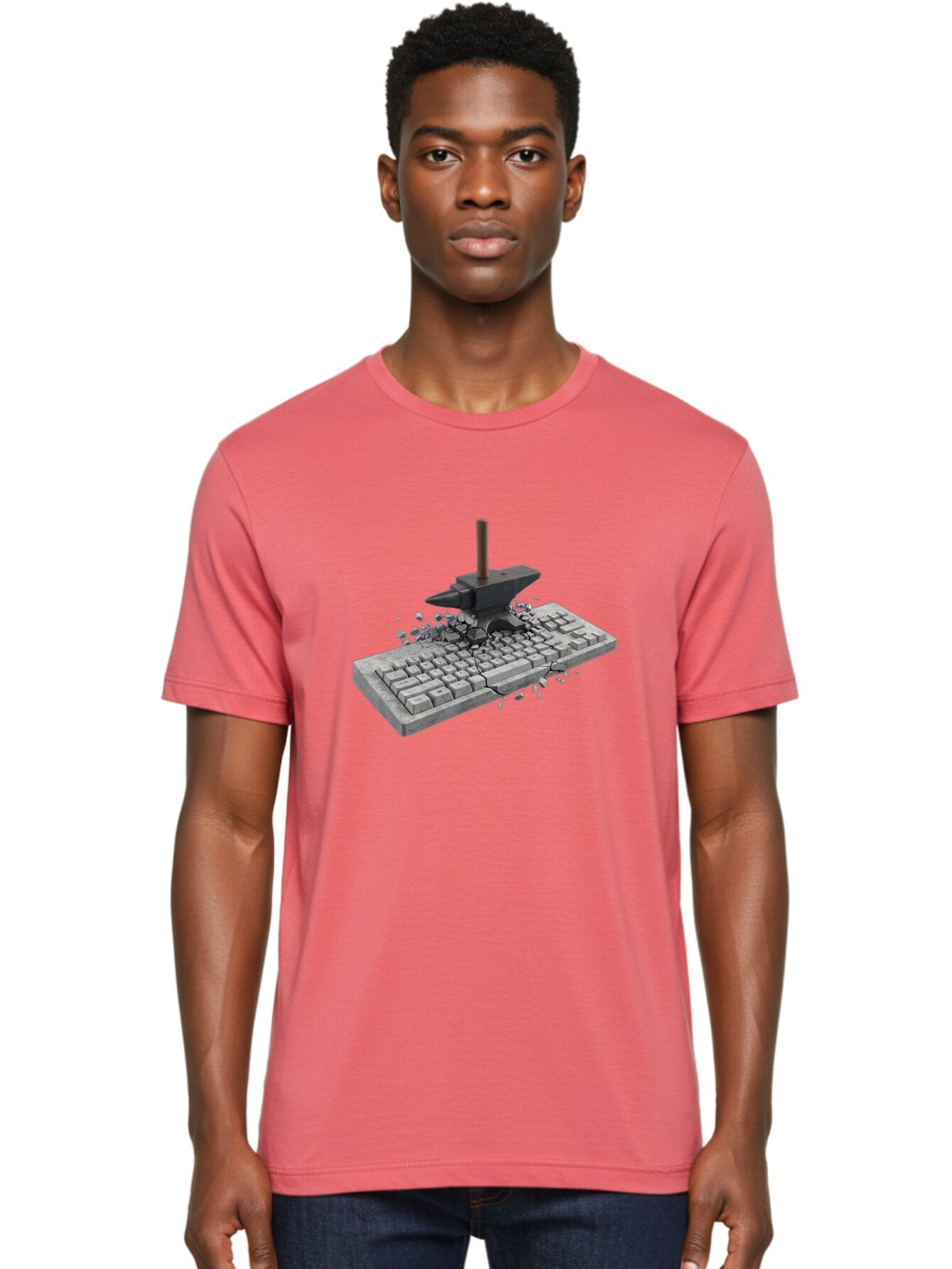 Anvil-Breaking-Keyboard Men'S Graphic Tee, 100% Cotton, Comfortable Casual Summer Wear, Machine Washable, Vintage Camera, Old Camera, Antique Camera, Black Camera, Classic Photography, Photography Equipment, Nostalgic Device, Film Camera, Baf685 18