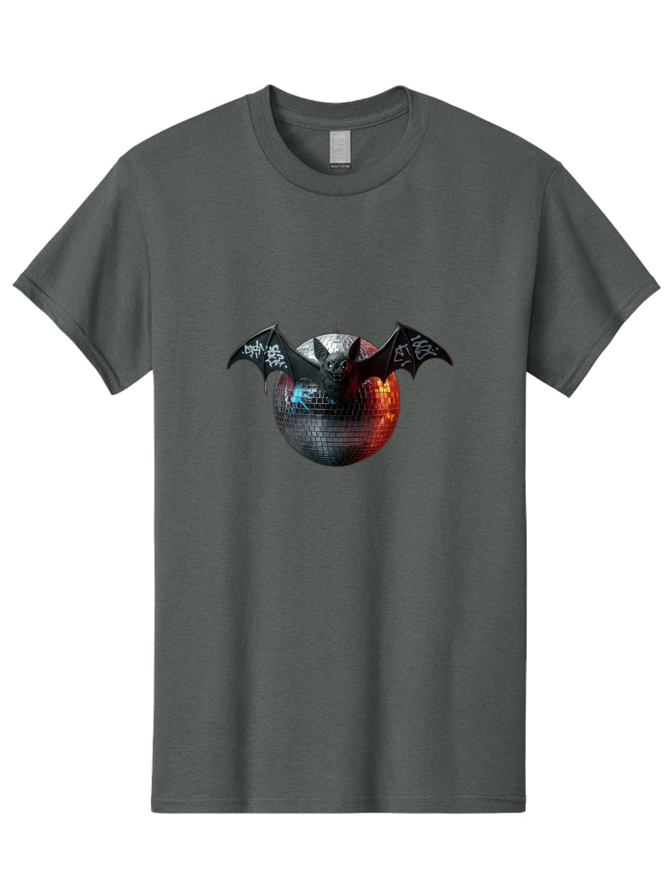Bat-Disco-Ball-2 Men'S Graphic Tee, 100% Cotton, Comfortable Casual Summer Wear, Machine Washable, Vintage Camera, Old Camera, Antique Camera, Black Camera, Classic Photography, Photography Equipment, Nostalgic Device, Film Camera, Camera Art Baf688 3