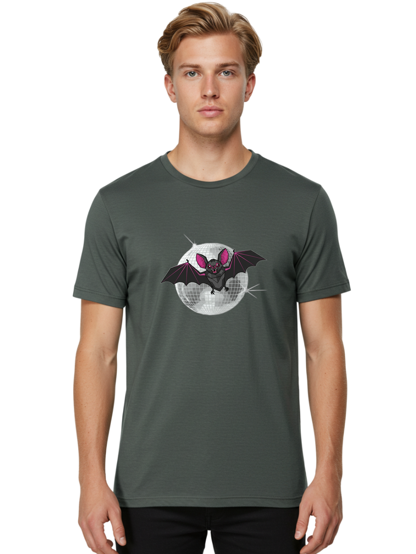 Bat-Disco-Ball-3 Men'S Graphic Tee, 100% Cotton, Comfortable Casual Summer Wear, Machine Washable, Vintage Camera, Old Camera, Antique Camera, Black Camera, Classic Photography, Photography Equipment, Nostalgic Device, Film Camera, Camera Art Baf689 10