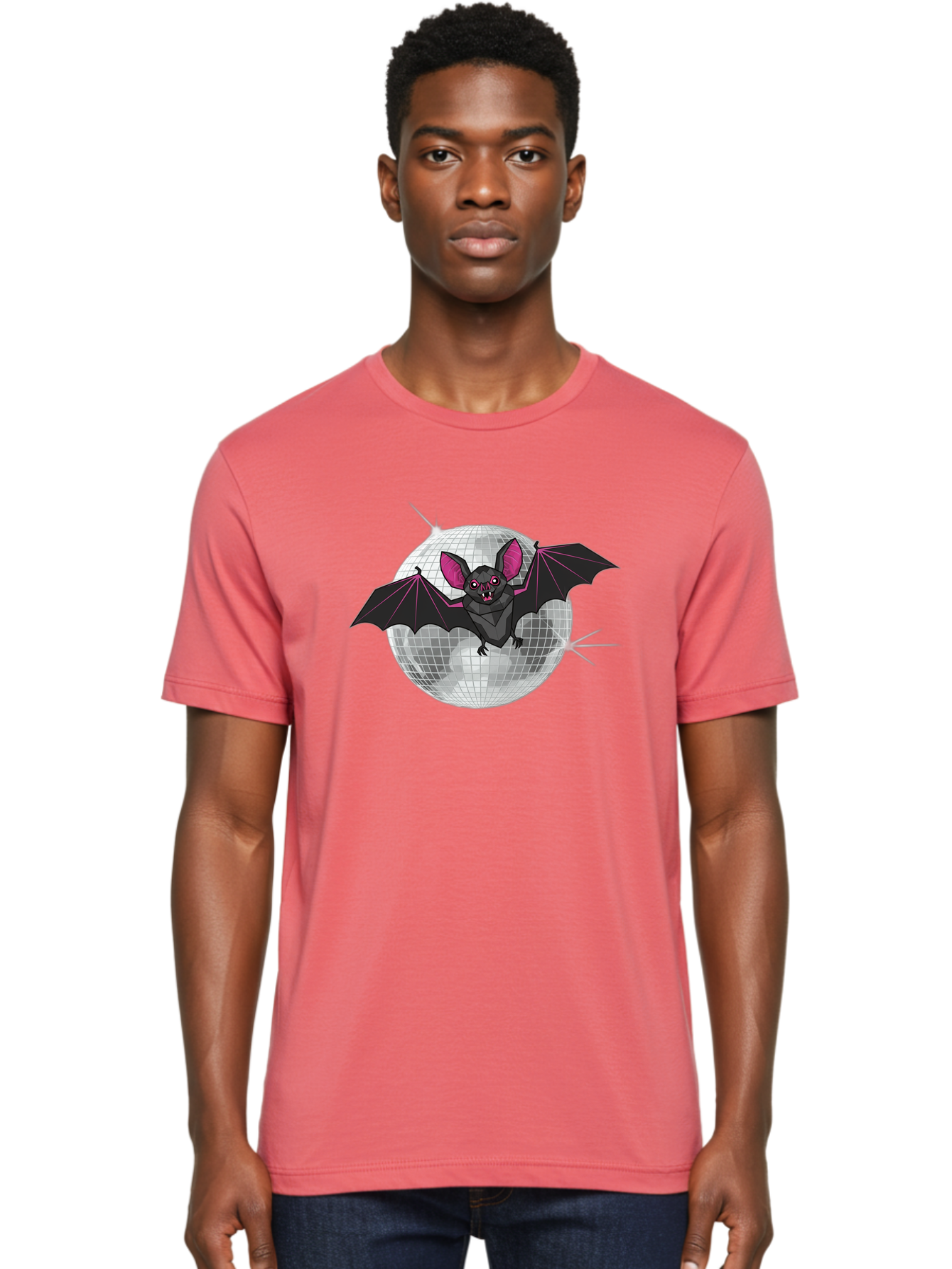 Bat-Disco-Ball-3 Men'S Graphic Tee, 100% Cotton, Comfortable Casual Summer Wear, Machine Washable, Vintage Camera, Old Camera, Antique Camera, Black Camera, Classic Photography, Photography Equipment, Nostalgic Device, Film Camera, Camera Art Baf689 14