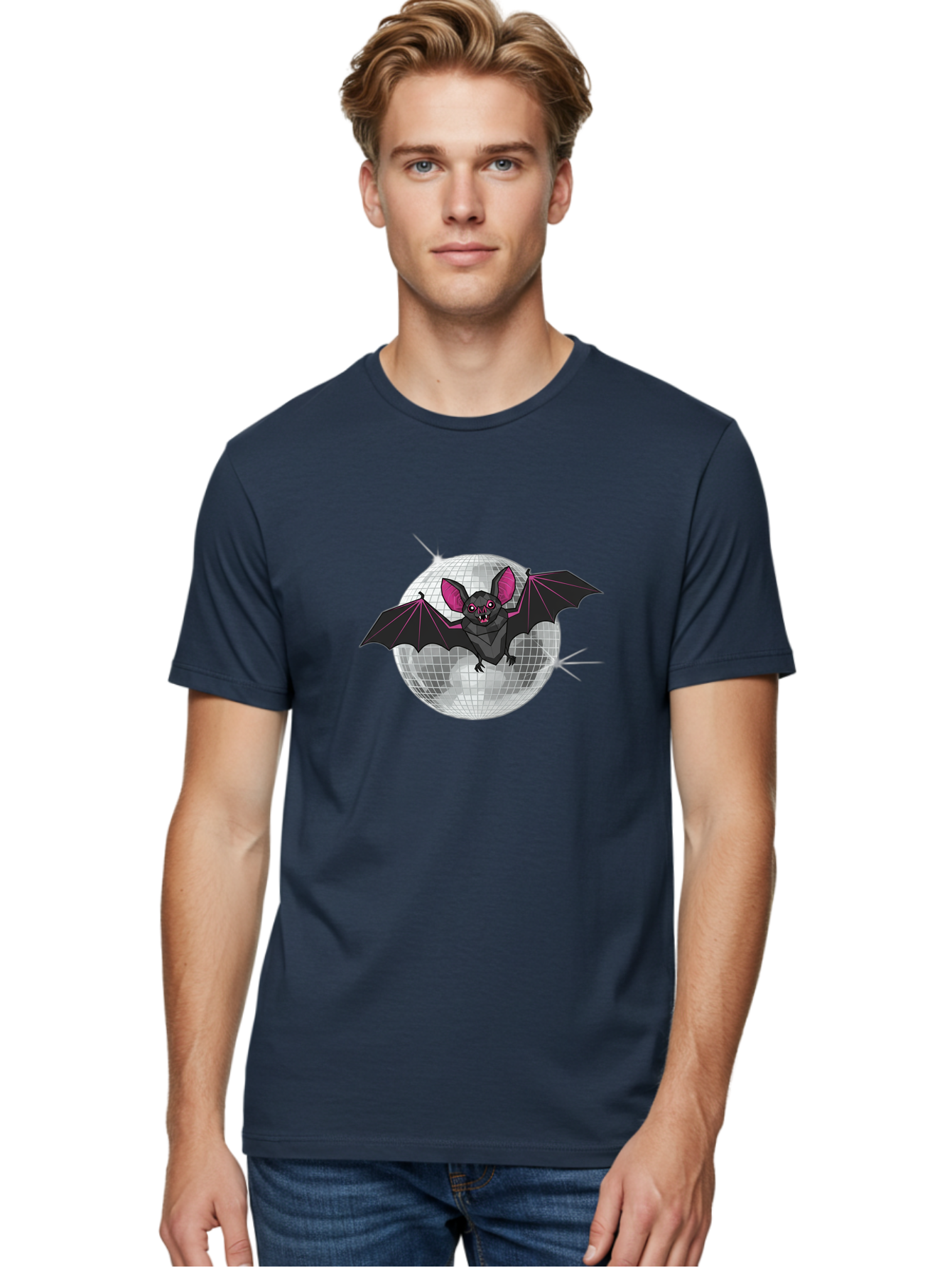 Bat-Disco-Ball-3 Men'S Graphic Tee, 100% Cotton, Comfortable Casual Summer Wear, Machine Washable, Vintage Camera, Old Camera, Antique Camera, Black Camera, Classic Photography, Photography Equipment, Nostalgic Device, Film Camera, Camera Art Baf689 12