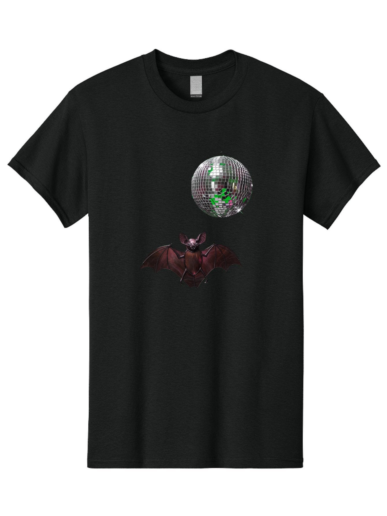 Bat-Disco-Ball Men'S Graphic Tee, 100% Cotton, Comfortable Casual Summer Wear, Machine Washable, Vintage Camera, Old Camera, Antique Camera, Black Camera, Classic Photography, Photography Equipment, Nostalgic Device, Film Camera, Camera Art Baf690 9
