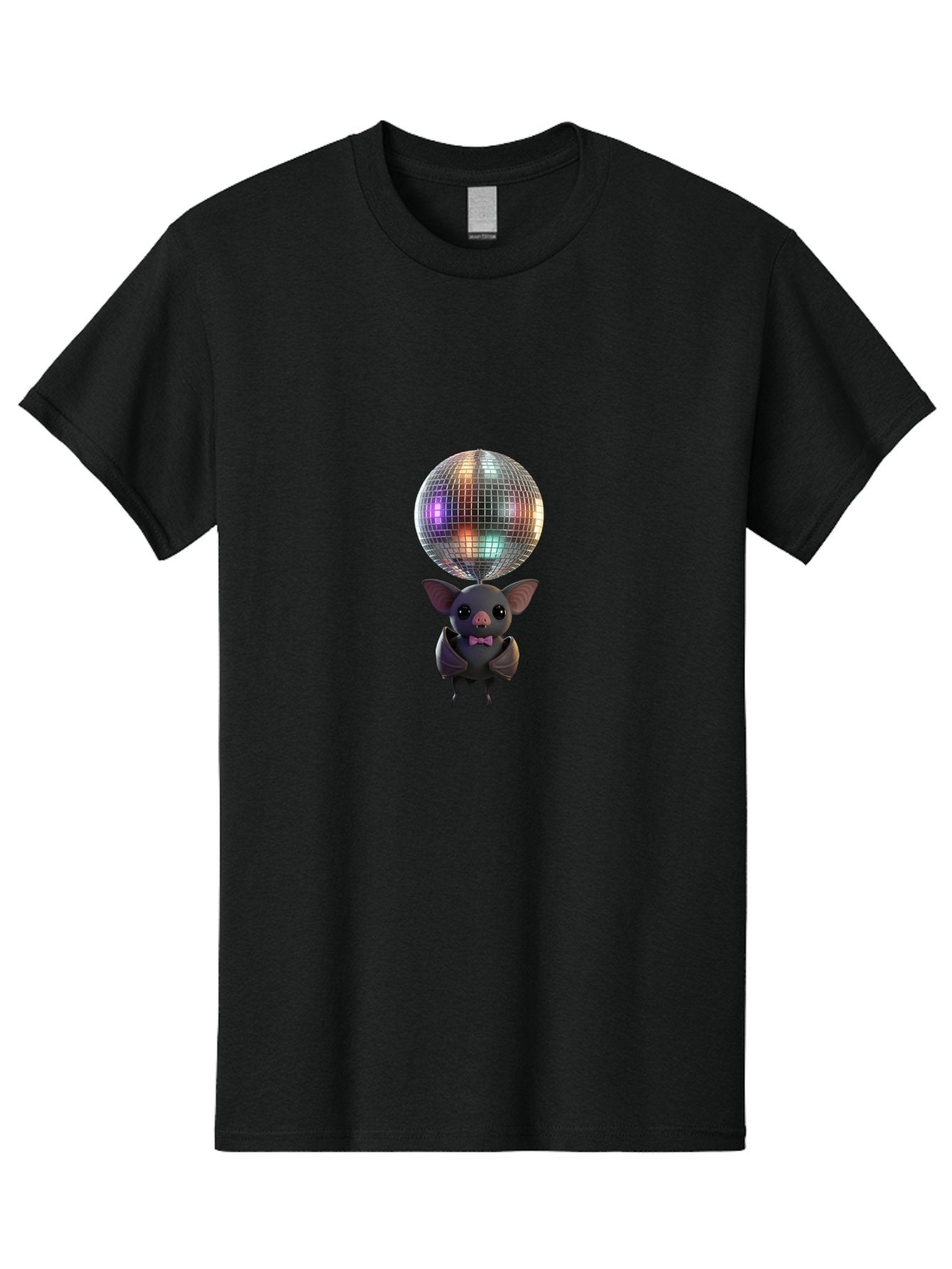 Bat-Holding-Disco-Ball-1 Men'S Graphic Tee, 100% Cotton, Comfortable Casual Summer Wear, Machine Washable, Vintage Camera, Old Camera, Antique Camera, Black Camera, Classic Photography, Photography Equipment, Nostalgic Device, Film Camera, Baf691 14