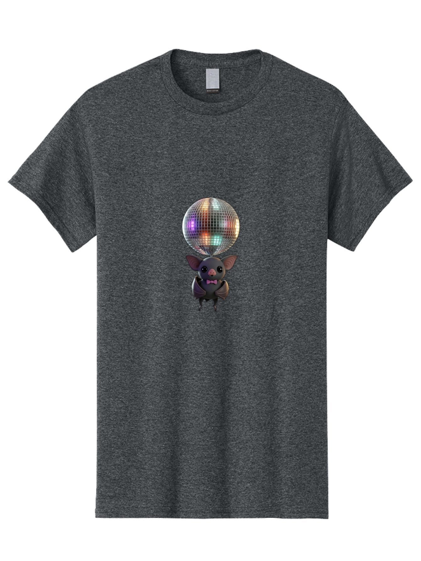 Bat-Holding-Disco-Ball-1 Men'S Graphic Tee, 100% Cotton, Comfortable Casual Summer Wear, Machine Washable, Vintage Camera, Old Camera, Antique Camera, Black Camera, Classic Photography, Photography Equipment, Nostalgic Device, Film Camera, Baf691 7