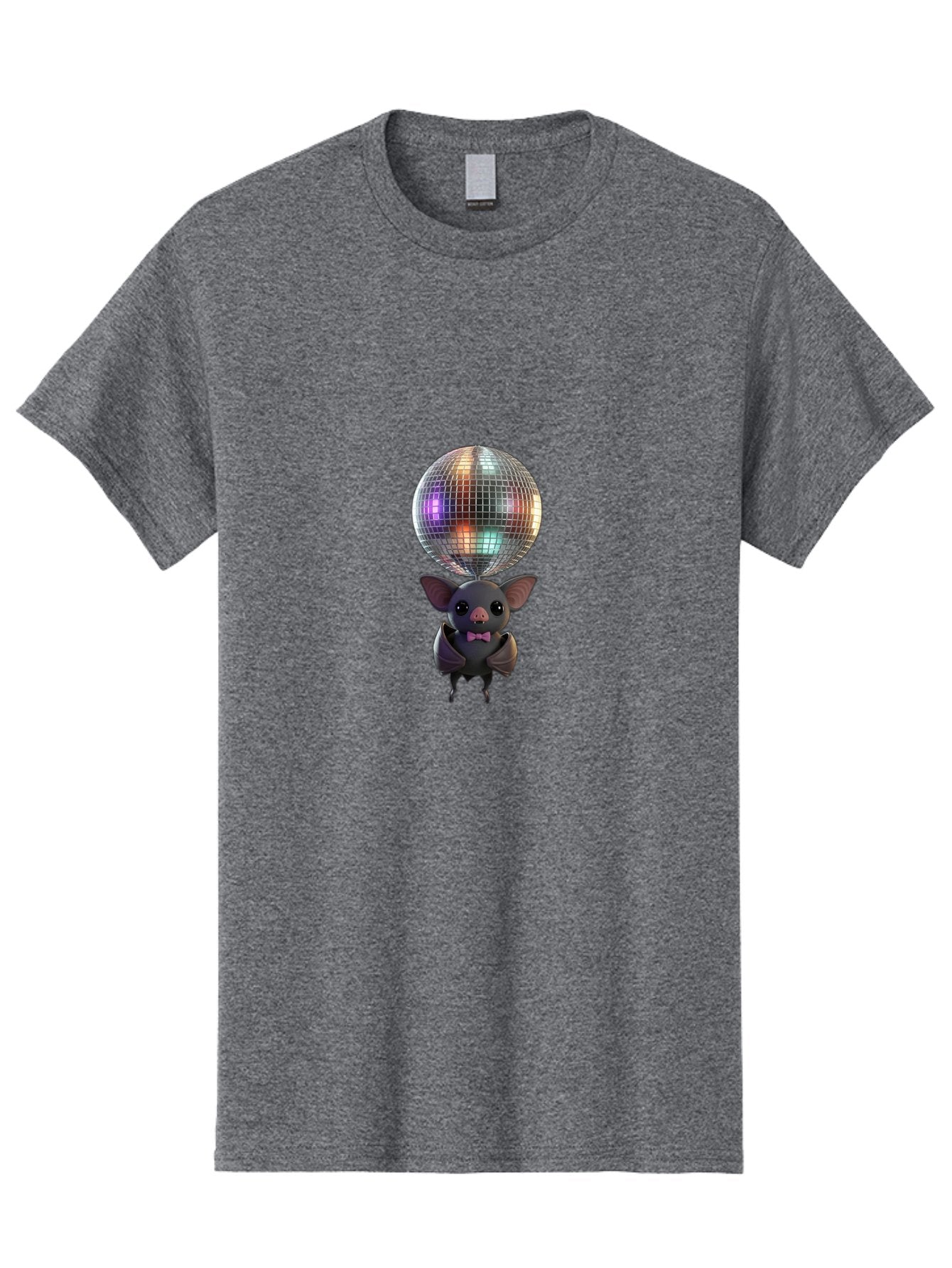 Bat-Holding-Disco-Ball-1 Men'S Graphic Tee, 100% Cotton, Comfortable Casual Summer Wear, Machine Washable, Vintage Camera, Old Camera, Antique Camera, Black Camera, Classic Photography, Photography Equipment, Nostalgic Device, Film Camera, Baf691 4