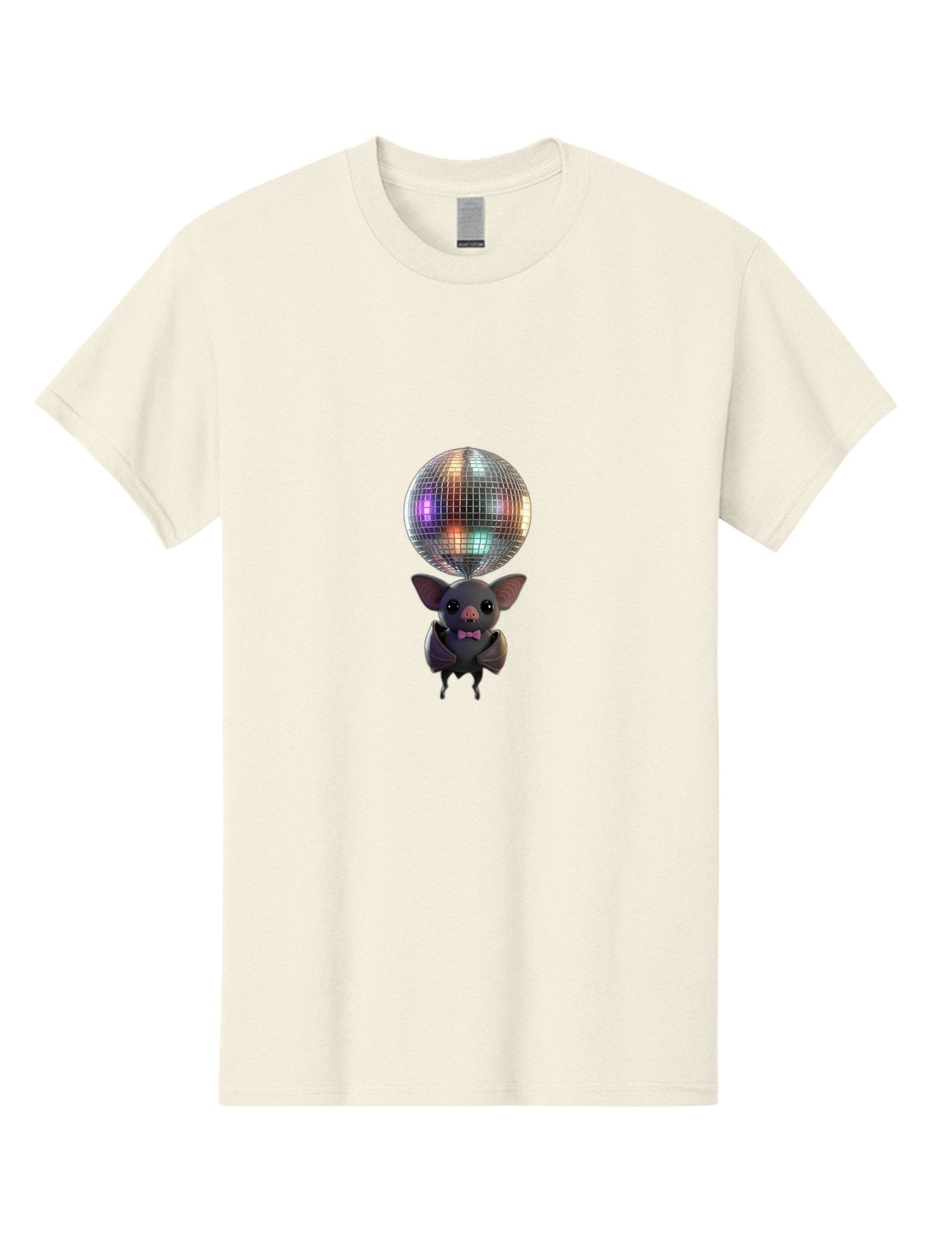 Bat-Holding-Disco-Ball-1 Men'S Graphic Tee, 100% Cotton, Comfortable Casual Summer Wear, Machine Washable, Vintage Camera, Old Camera, Antique Camera, Black Camera, Classic Photography, Photography Equipment, Nostalgic Device, Film Camera, Baf691 11