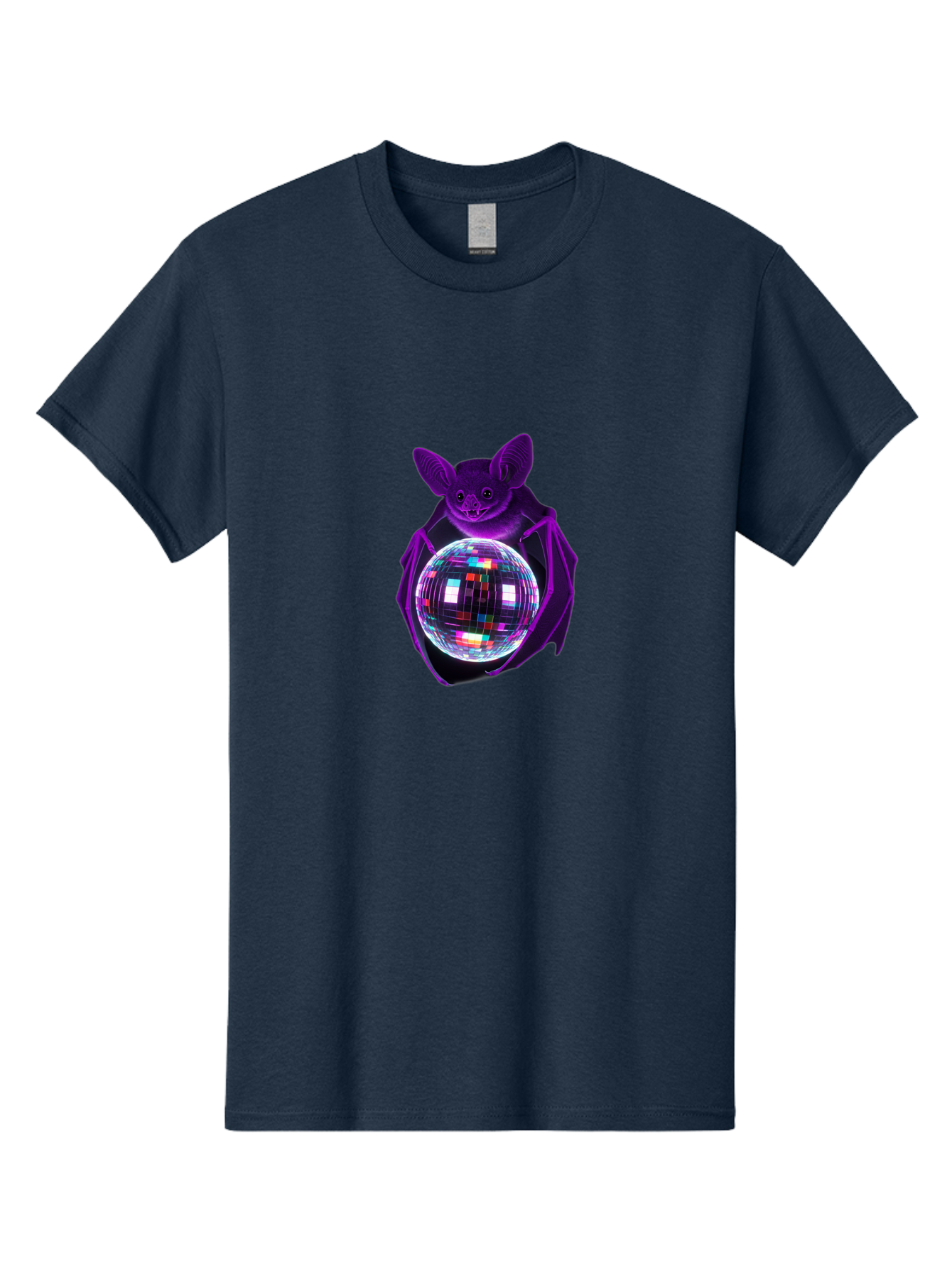 Bat-Holding-Disco-Ball Men'S Graphic Tee, 100% Cotton, Comfortable Casual Summer Wear, Machine Washable, Vintage Camera, Old Camera, Antique Camera, Black Camera, Classic Photography, Photography Equipment, Nostalgic Device, Film Camera, Baf693 11