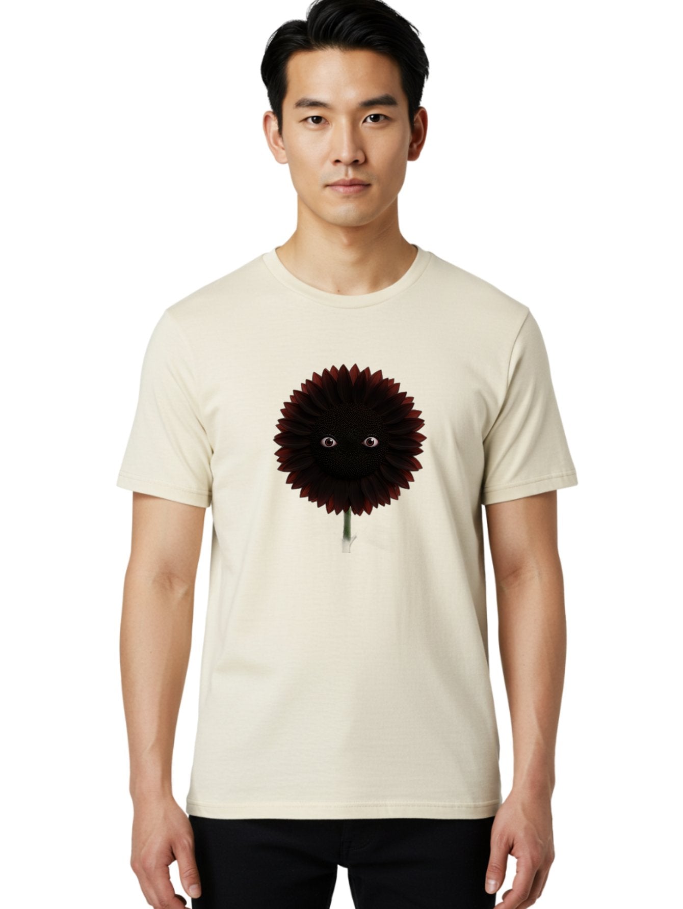 Black-Flower Men'S Graphic Tee, 100% Cotton, Comfortable Casual Summer Wear, Machine Washable, Vintage Camera, Old Camera, Antique Camera, Black Camera, Classic Photography, Photography Equipment, Nostalgic Device, Film Camera, Camera Art Baf697 27