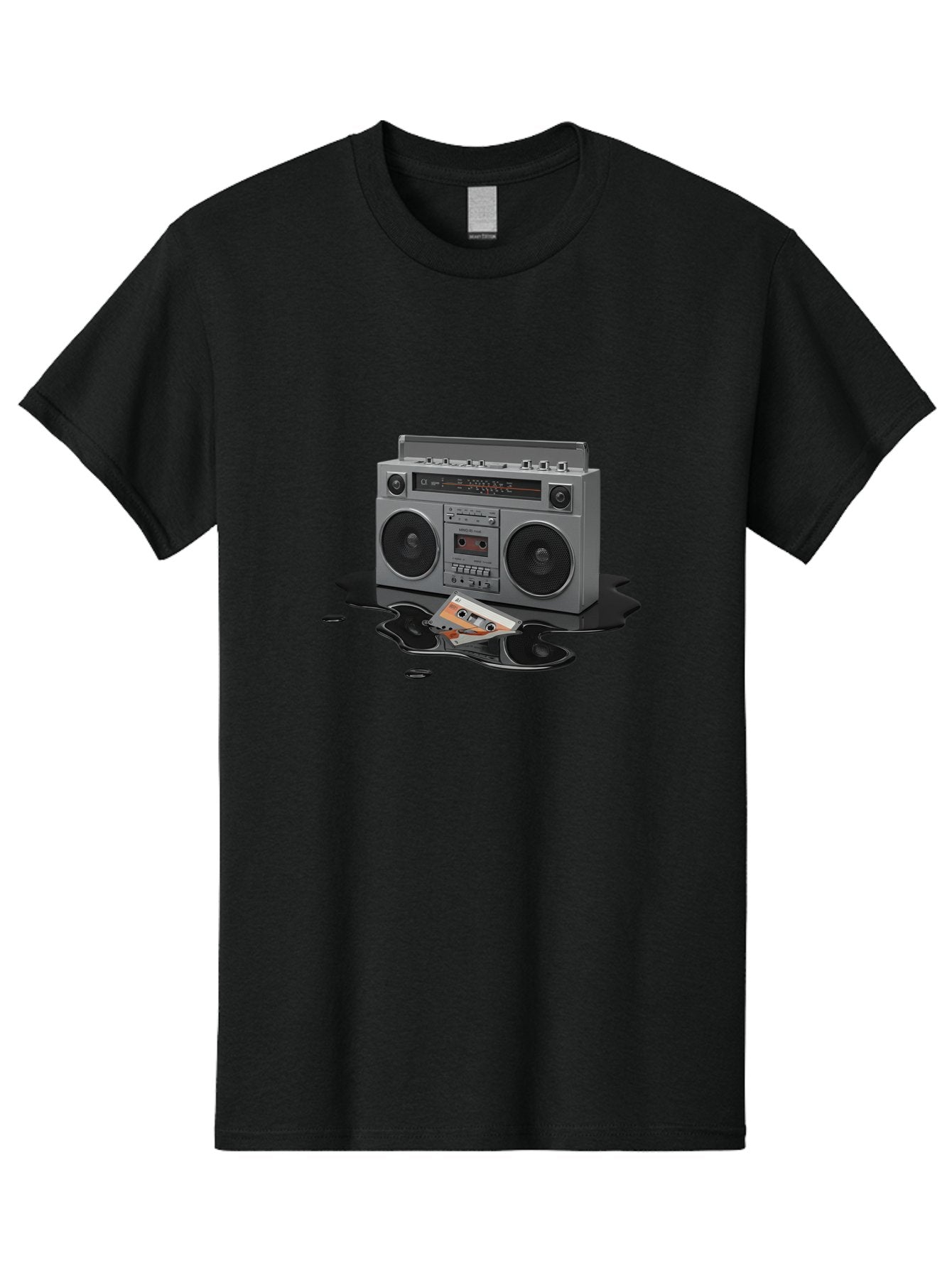 Boombox-2 Men'S Graphic Tee, 100% Cotton, Comfortable Casual Summer Wear, Machine Washable, Vintage Camera, Old Camera, Antique Camera, Black Camera, Classic Photography, Photography Equipment, Nostalgic Device, Film Camera, Camera Art Baf699