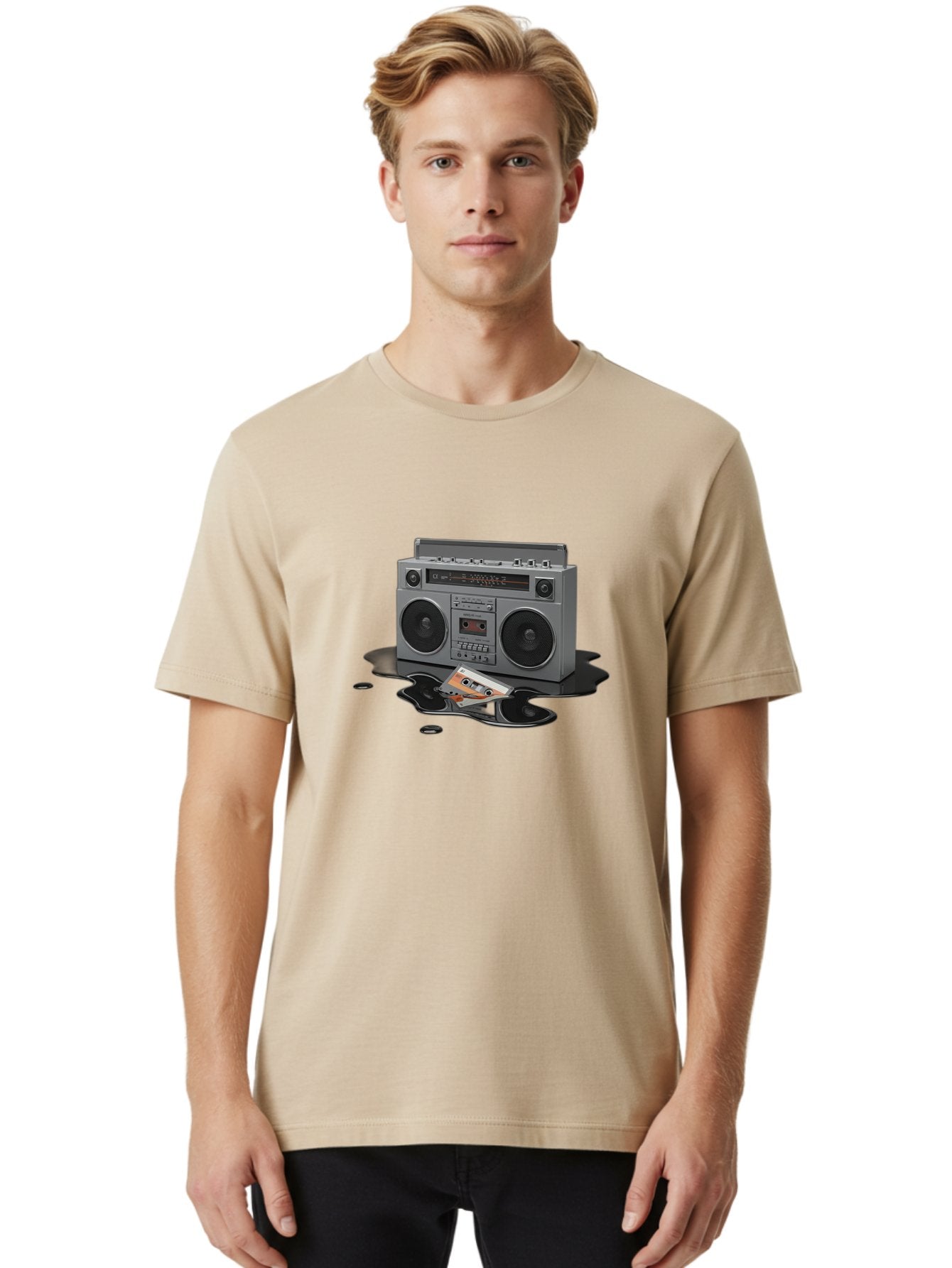 Boombox-2 Men'S Graphic Tee, 100% Cotton, Comfortable Casual Summer Wear, Machine Washable, Vintage Camera, Old Camera, Antique Camera, Black Camera, Classic Photography, Photography Equipment, Nostalgic Device, Film Camera, Camera Art Baf699 26