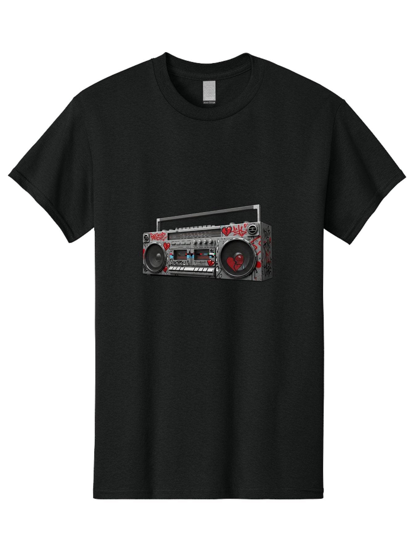 Boombox-3 Men'S Graphic Tee, 100% Cotton, Comfortable Casual Summer Wear, Machine Washable, Vintage Camera, Old Camera, Antique Camera, Black Camera, Classic Photography, Photography Equipment, Nostalgic Device, Film Camera, Camera Art Baf700 11