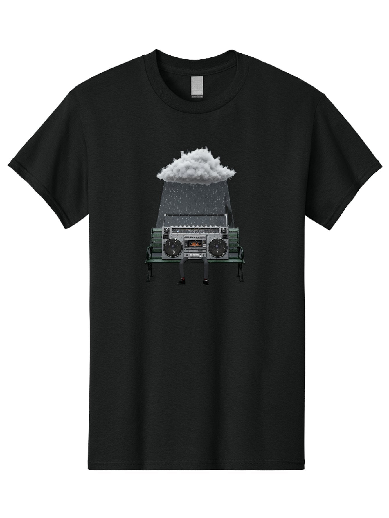 Boombox-Raincloud Men'S Graphic Tee, 100% Cotton, Comfortable Casual Summer Wear, Machine Washable, Vintage Camera, Old Camera, Antique Camera, Black Camera, Classic Photography, Photography Equipment, Nostalgic Device, Film Camera, Camera Art Baf702 9