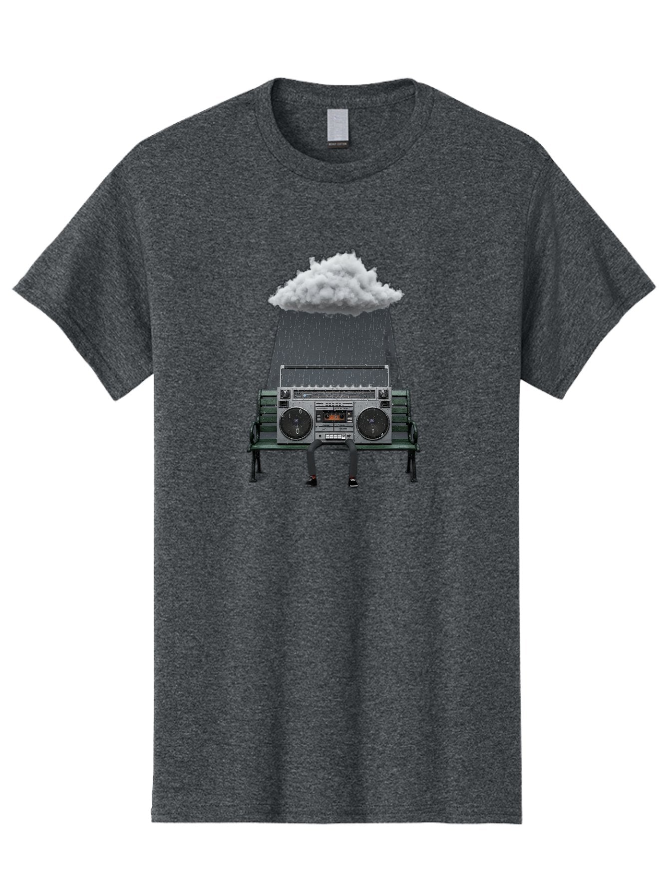 Boombox-Raincloud Men'S Graphic Tee, 100% Cotton, Comfortable Casual Summer Wear, Machine Washable, Vintage Camera, Old Camera, Antique Camera, Black Camera, Classic Photography, Photography Equipment, Nostalgic Device, Film Camera, Camera Art Baf702 15