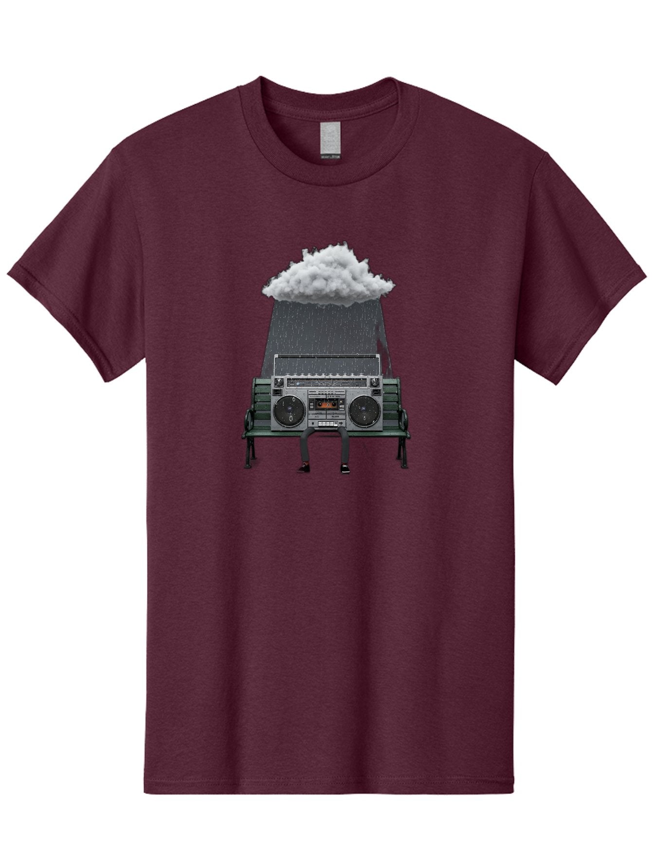 Boombox-Raincloud Men'S Graphic Tee, 100% Cotton, Comfortable Casual Summer Wear, Machine Washable, Vintage Camera, Old Camera, Antique Camera, Black Camera, Classic Photography, Photography Equipment, Nostalgic Device, Film Camera, Camera Art Baf702 10