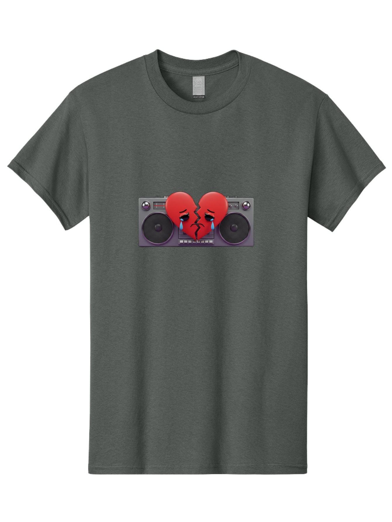 Broken-Heart-Boombox Men'S Graphic Tee, 100% Cotton, Comfortable Casual Summer Wear, Machine Washable, Vintage Camera, Old Camera, Antique Camera, Black Camera, Classic Photography, Photography Equipment, Nostalgic Device, Film Camera, Baf706