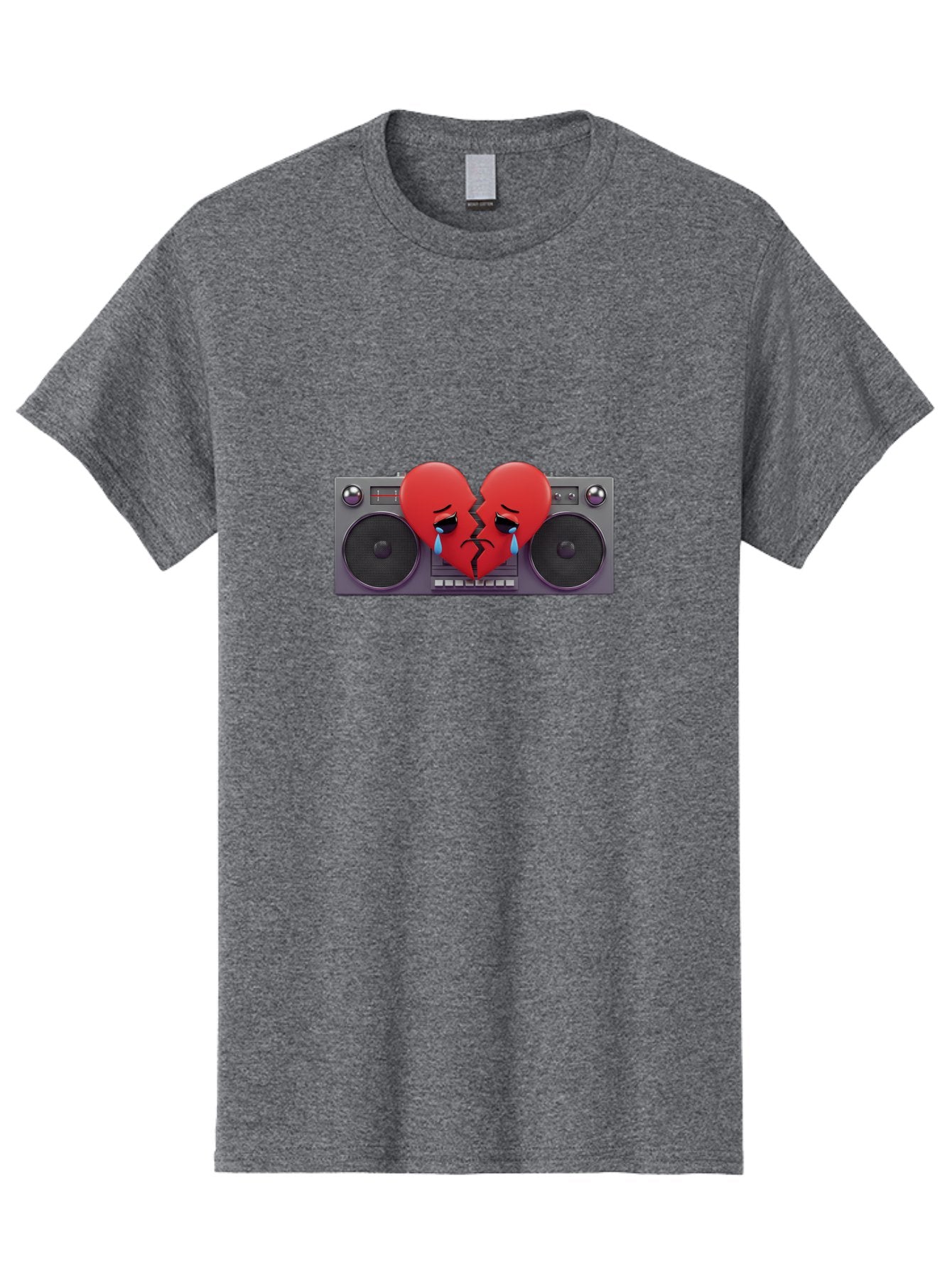 Broken-Heart-Boombox Men'S Graphic Tee, 100% Cotton, Comfortable Casual Summer Wear, Machine Washable, Vintage Camera, Old Camera, Antique Camera, Black Camera, Classic Photography, Photography Equipment, Nostalgic Device, Film Camera, Baf706 13