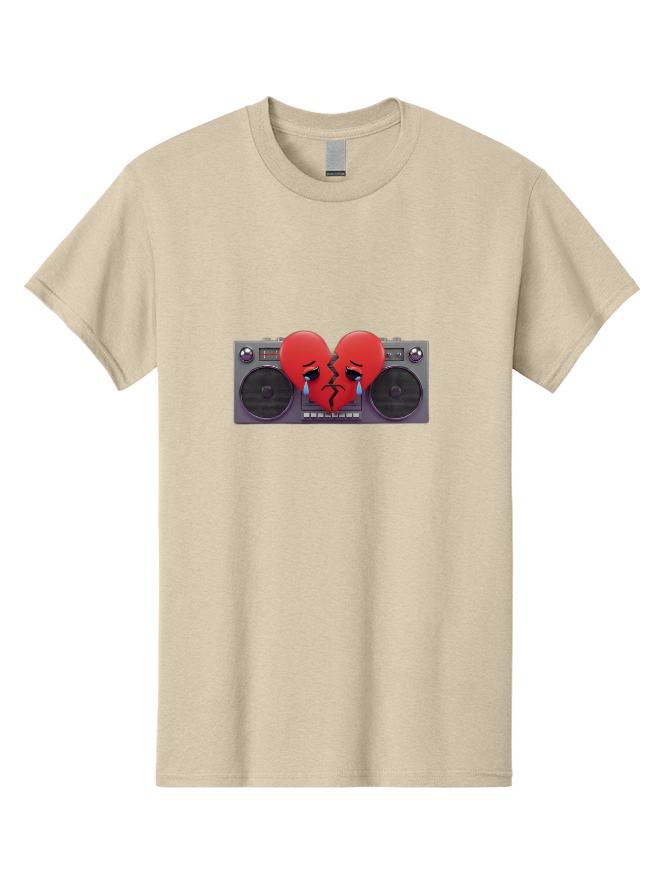 Broken-Heart-Boombox Men'S Graphic Tee, 100% Cotton, Comfortable Casual Summer Wear, Machine Washable, Vintage Camera, Old Camera, Antique Camera, Black Camera, Classic Photography, Photography Equipment, Nostalgic Device, Film Camera, Baf706 7