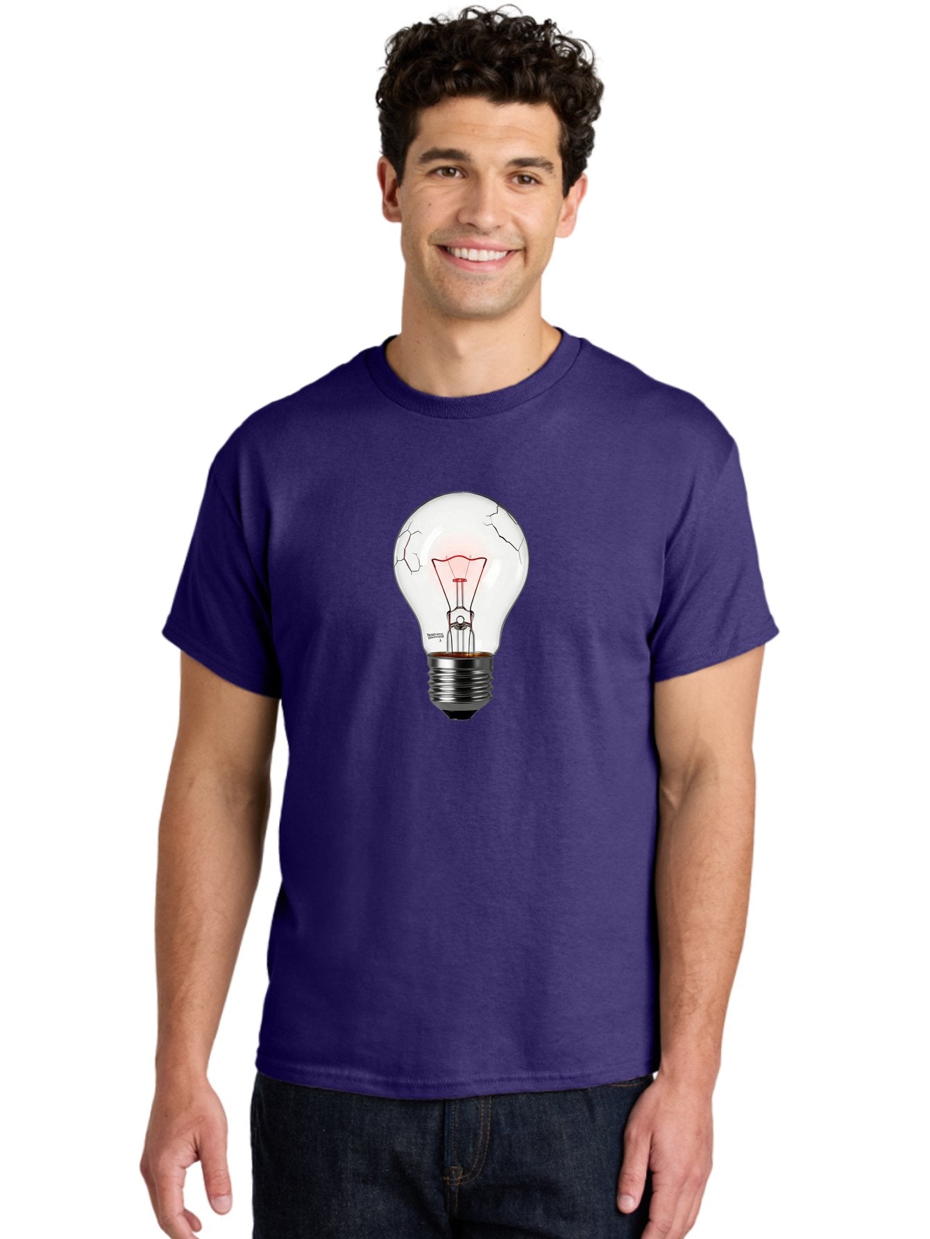 Broken-Light-Bulb-1 Men'S Graphic Tee, 100% Cotton, Comfortable Casual Summer Wear, Machine Washable, Vintage Camera, Old Camera, Antique Camera, Black Camera, Classic Photography, Photography Equipment, Nostalgic Device, Film Camera, Baf707 30