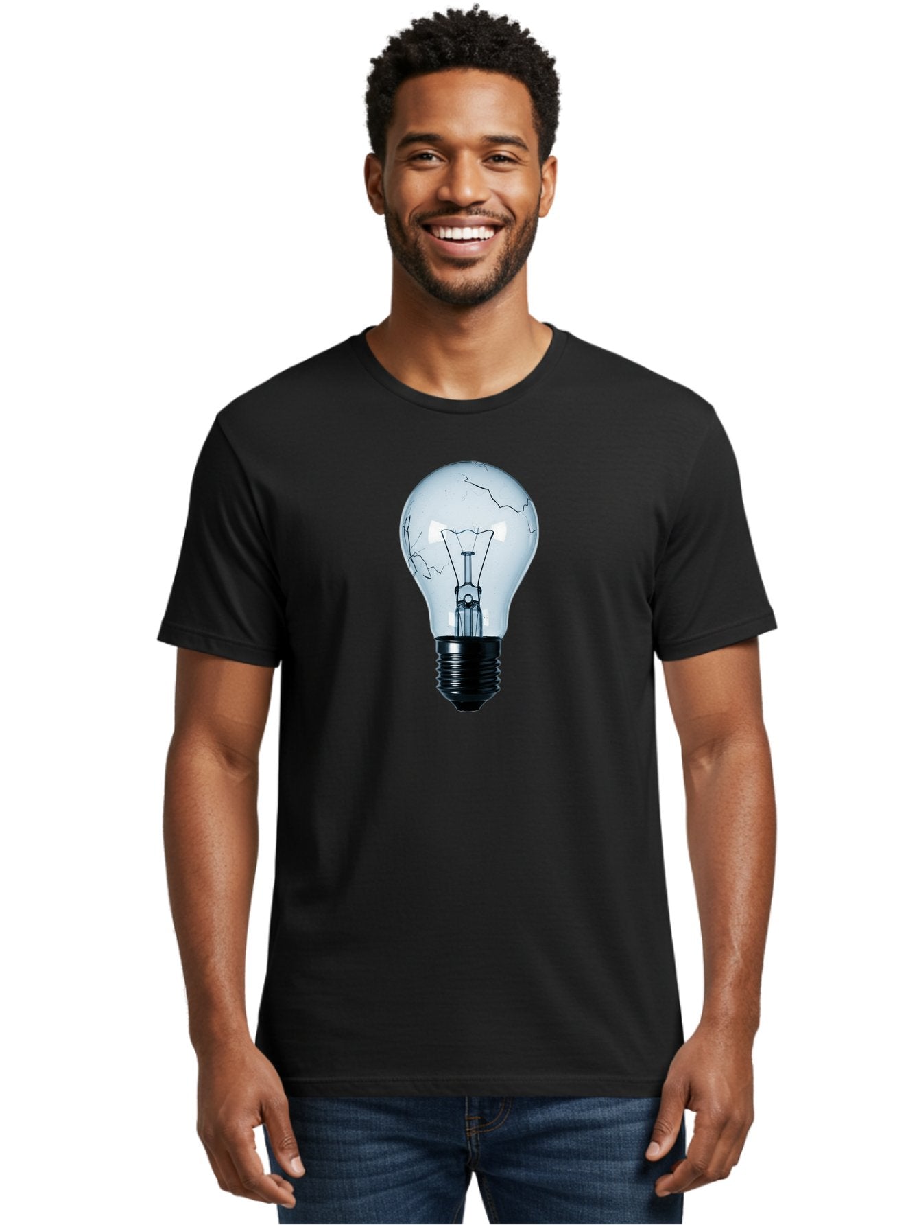 Broken-Light-Bulb-3 Men'S Graphic Tee, 100% Cotton, Comfortable Casual Summer Wear, Machine Washable, Vintage Camera, Old Camera, Antique Camera, Black Camera, Classic Photography, Photography Equipment, Nostalgic Device, Film Camera, Baf709 28
