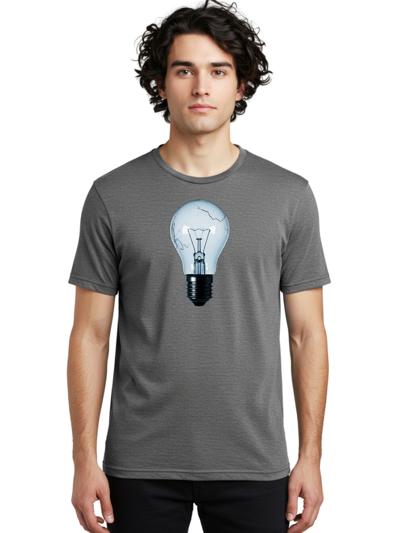 Broken-Light-Bulb-3 Men'S Graphic Tee, 100% Cotton, Comfortable Casual Summer Wear, Machine Washable, Vintage Camera, Old Camera, Antique Camera, Black Camera, Classic Photography, Photography Equipment, Nostalgic Device, Film Camera, Baf709 25