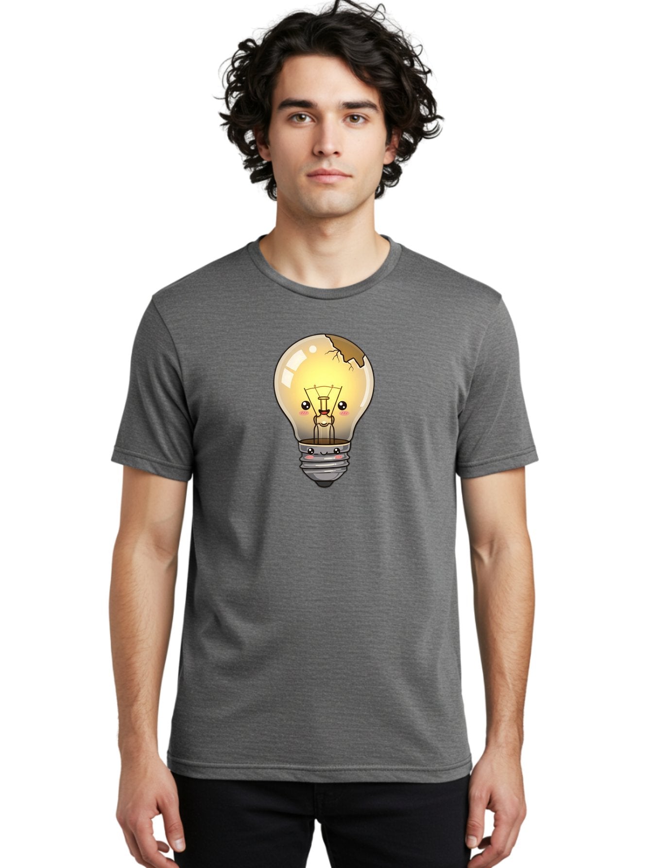 Broken-Light-Bulb Men'S Graphic Tee, 100% Cotton, Comfortable Casual Summer Wear, Machine Washable, Vintage Camera, Old Camera, Antique Camera, Black Camera, Classic Photography, Photography Equipment, Nostalgic Device, Film Camera, Camera Art Baf710 30