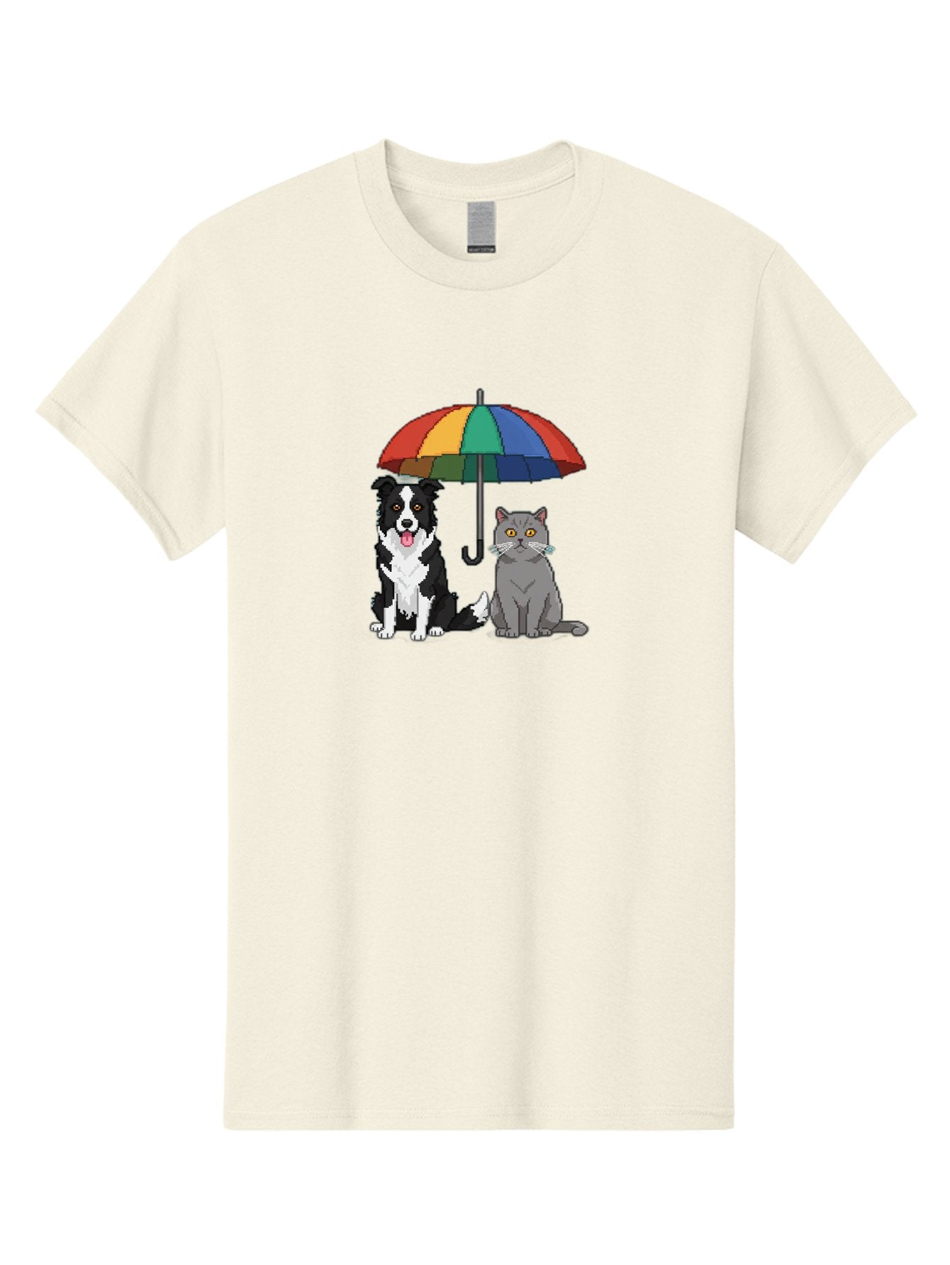 Cat-And-Dog-Under-Umbrella-3 Men'S Graphic Tee, 100% Cotton, Comfortable Casual Summer Wear, Machine Washable, Vintage Camera, Old Camera, Antique Camera, Black Camera, Classic Photography, Photography Equipment, Nostalgic Device, Film Camera, Baf717 9