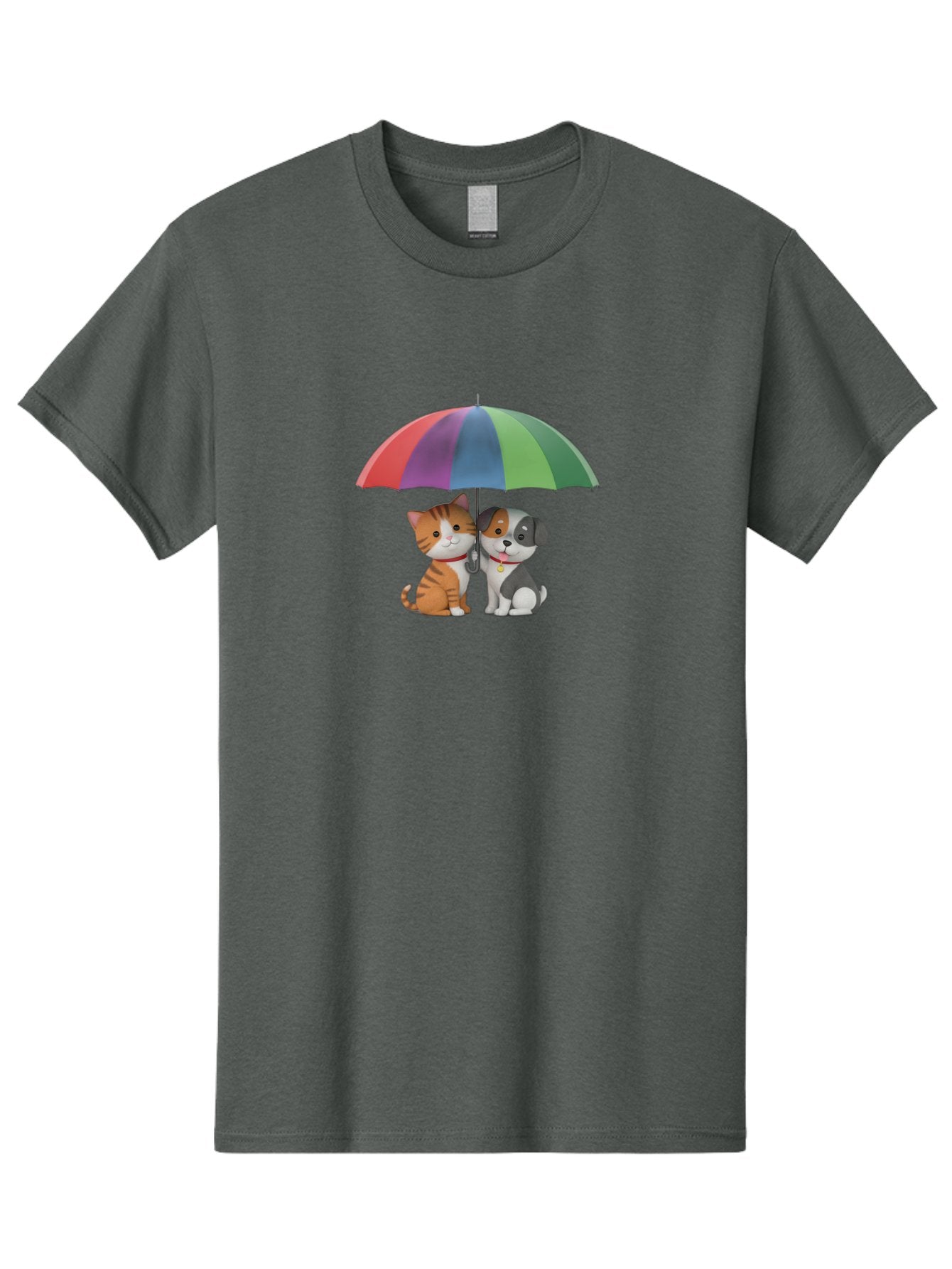 Cat-And-Dog-Under-Umbrella-5 Men'S Graphic Tee, 100% Cotton, Comfortable Casual Summer Wear, Machine Washable, Vintage Camera, Old Camera, Antique Camera, Black Camera, Classic Photography, Photography Equipment, Nostalgic Device, Film Camera, Baf719 14