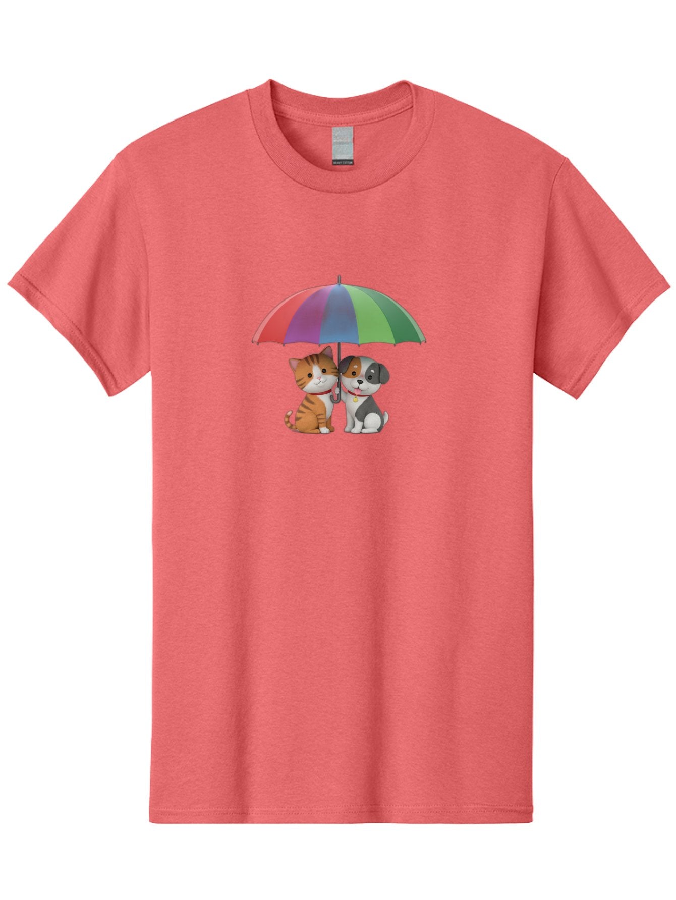 Cat-And-Dog-Under-Umbrella-5 Men'S Graphic Tee, 100% Cotton, Comfortable Casual Summer Wear, Machine Washable, Vintage Camera, Old Camera, Antique Camera, Black Camera, Classic Photography, Photography Equipment, Nostalgic Device, Film Camera, Baf719 6