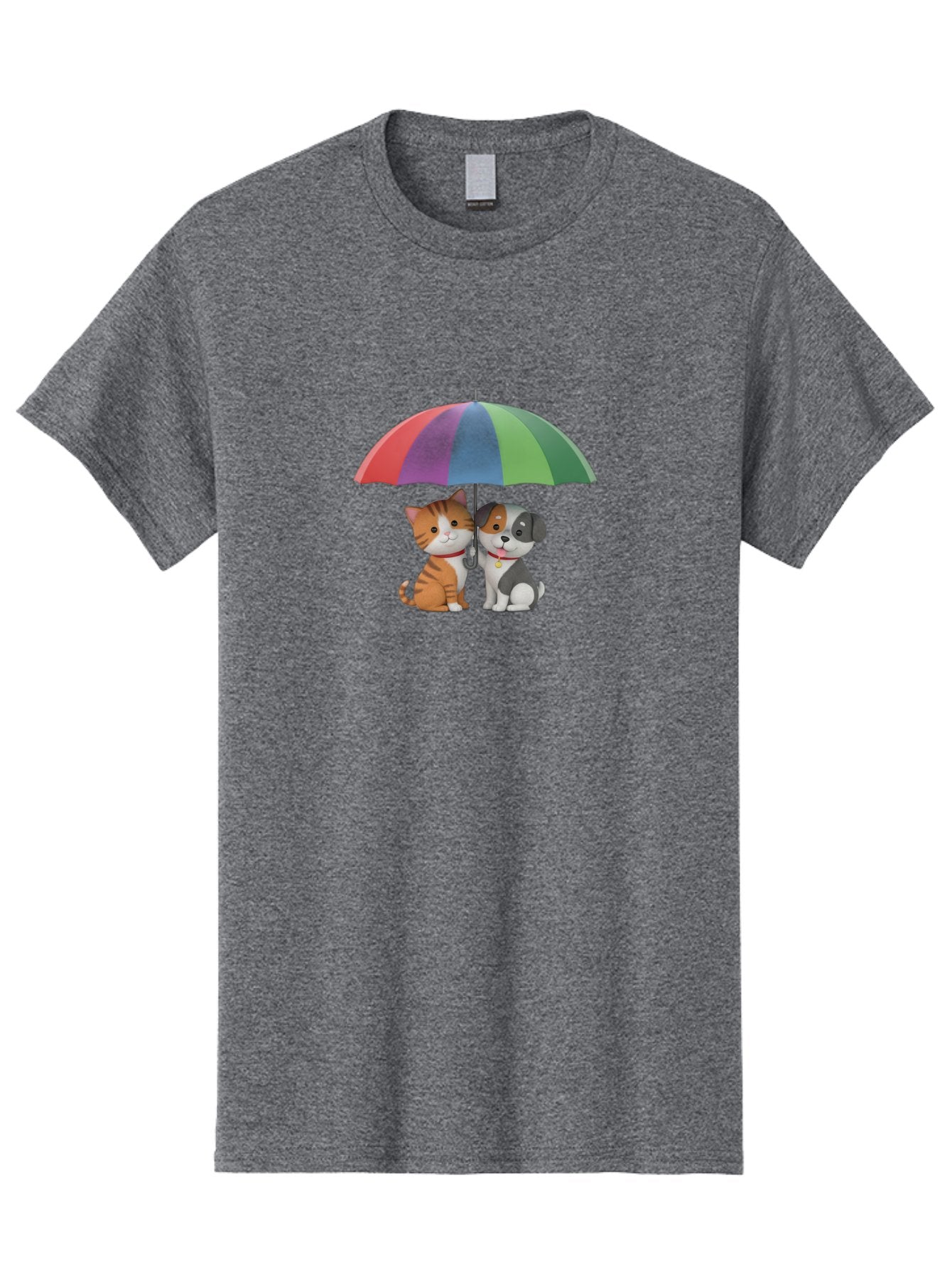 Cat-And-Dog-Under-Umbrella-5 Men'S Graphic Tee, 100% Cotton, Comfortable Casual Summer Wear, Machine Washable, Vintage Camera, Old Camera, Antique Camera, Black Camera, Classic Photography, Photography Equipment, Nostalgic Device, Film Camera, Baf719 7
