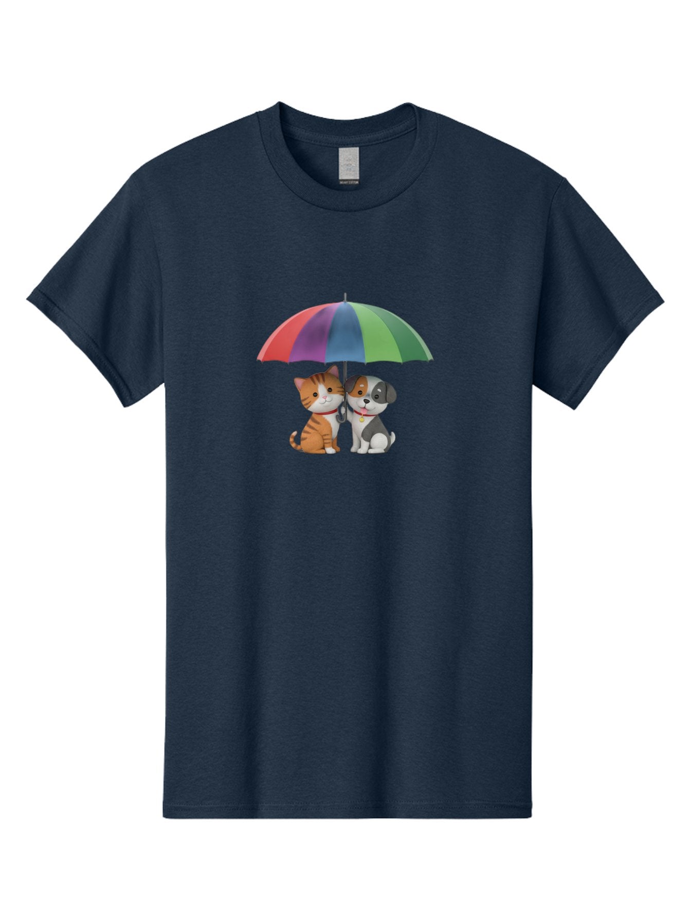 Cat-And-Dog-Under-Umbrella-5 Men'S Graphic Tee, 100% Cotton, Comfortable Casual Summer Wear, Machine Washable, Vintage Camera, Old Camera, Antique Camera, Black Camera, Classic Photography, Photography Equipment, Nostalgic Device, Film Camera, Baf719 9