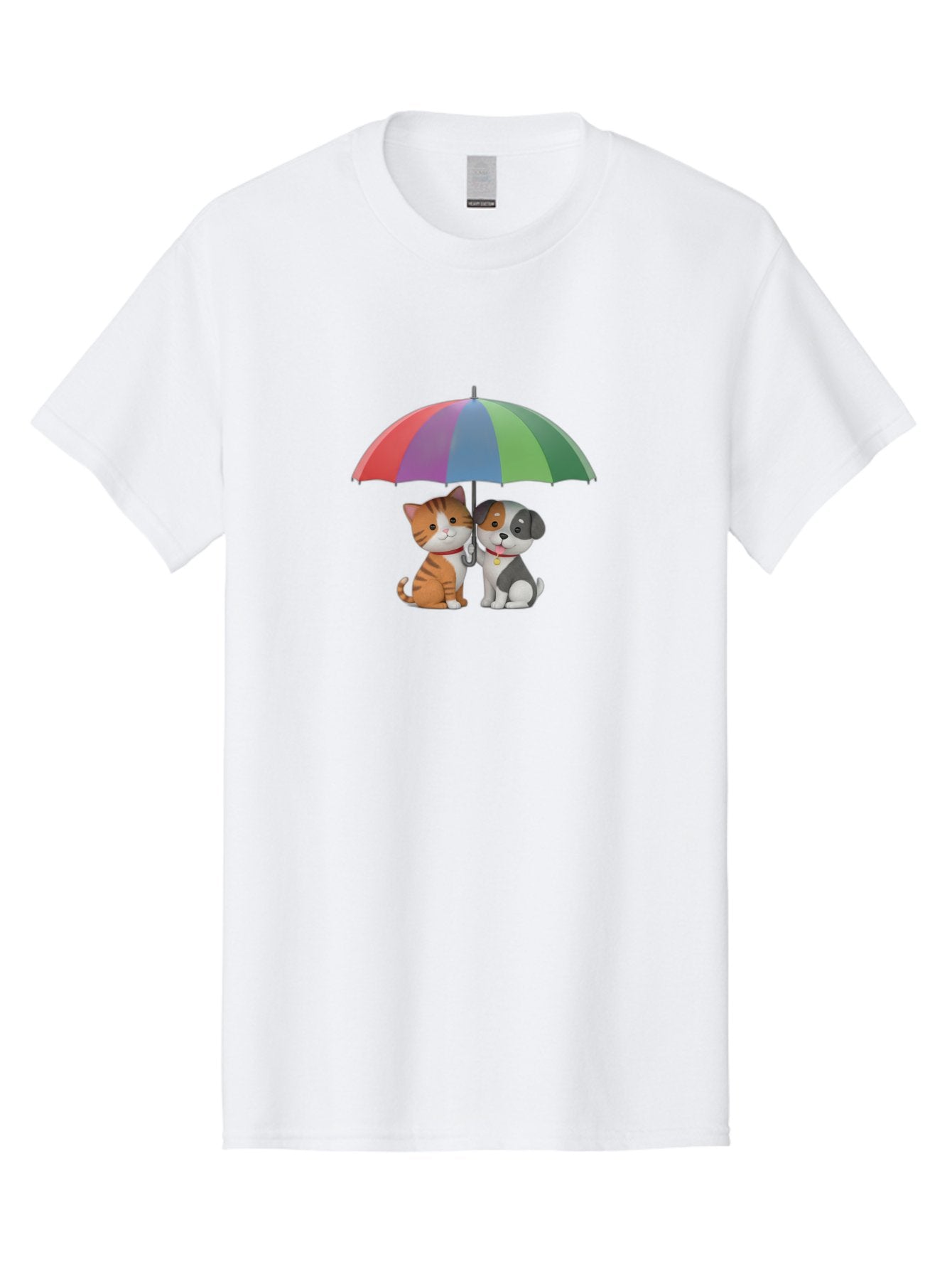 Cat-And-Dog-Under-Umbrella-5 Men'S Graphic Tee, 100% Cotton, Comfortable Casual Summer Wear, Machine Washable, Vintage Camera, Old Camera, Antique Camera, Black Camera, Classic Photography, Photography Equipment, Nostalgic Device, Film Camera, Baf719 8
