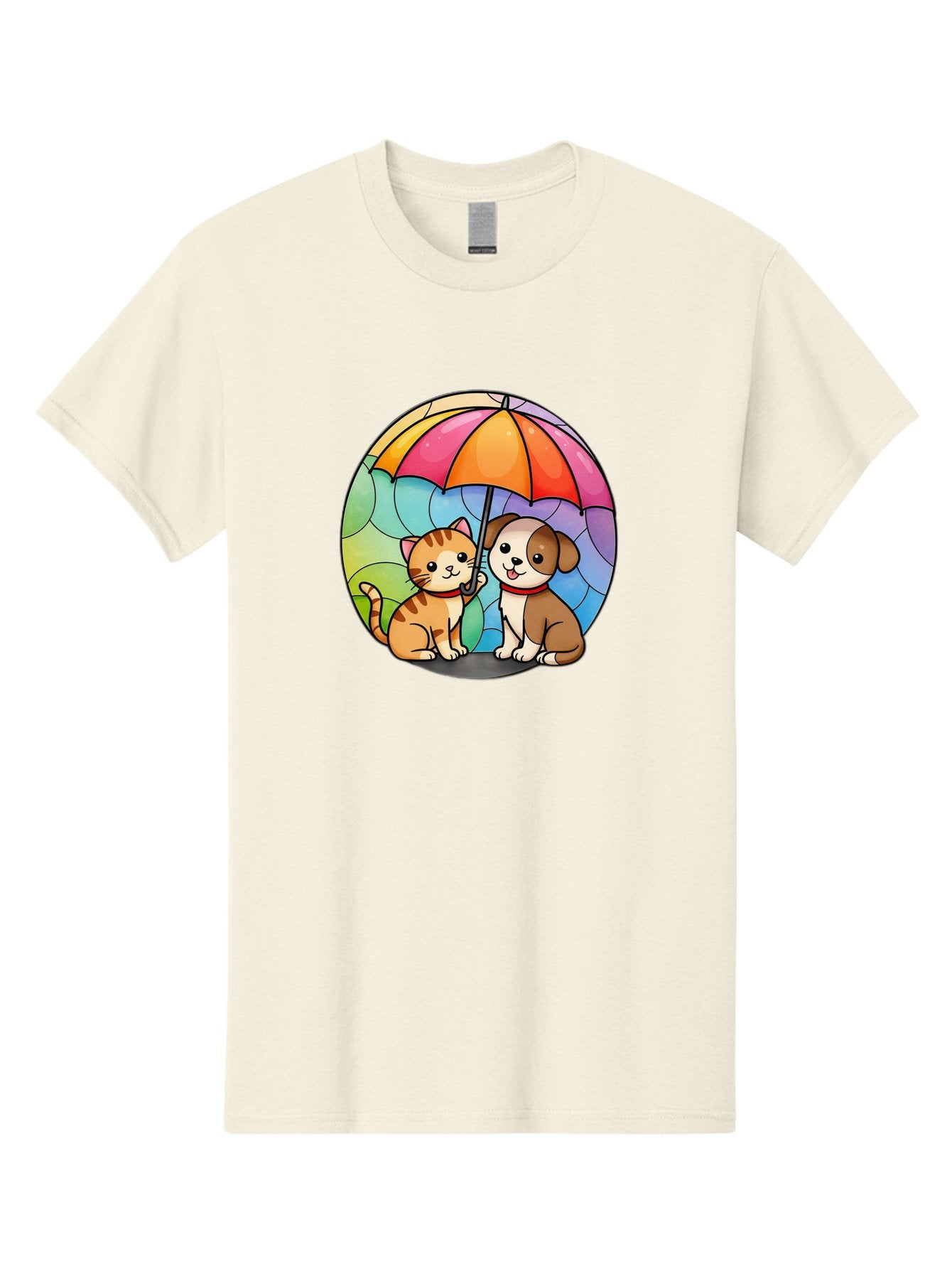 Cat-And-Dog-Under-Umbrella-6 Men'S Graphic Tee, 100% Cotton, Comfortable Casual Summer Wear, Machine Washable, Vintage Camera, Old Camera, Antique Camera, Black Camera, Classic Photography, Photography Equipment, Nostalgic Device, Film Camera, Baf720 14